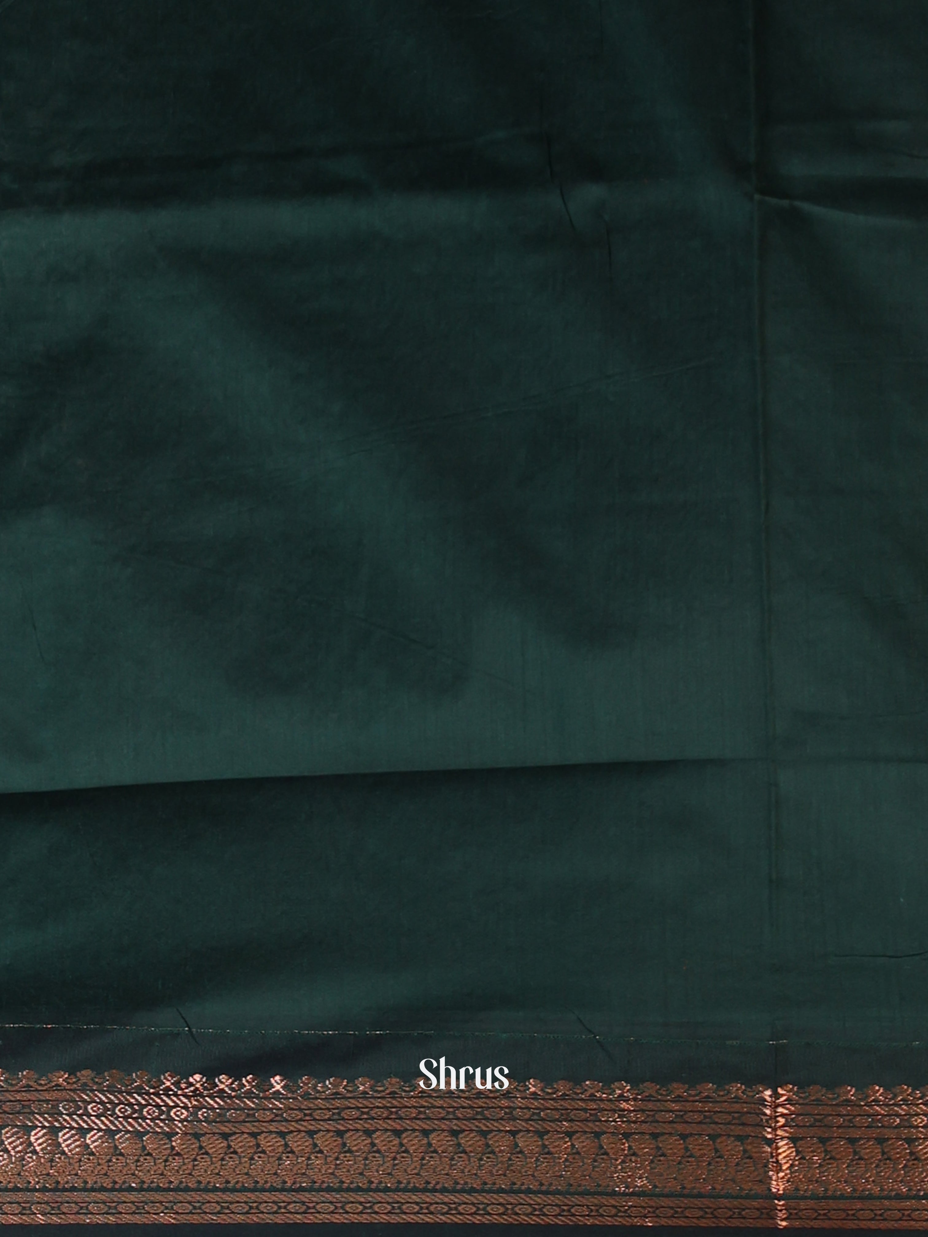 brown & Green - Kalyani Cotton Saree