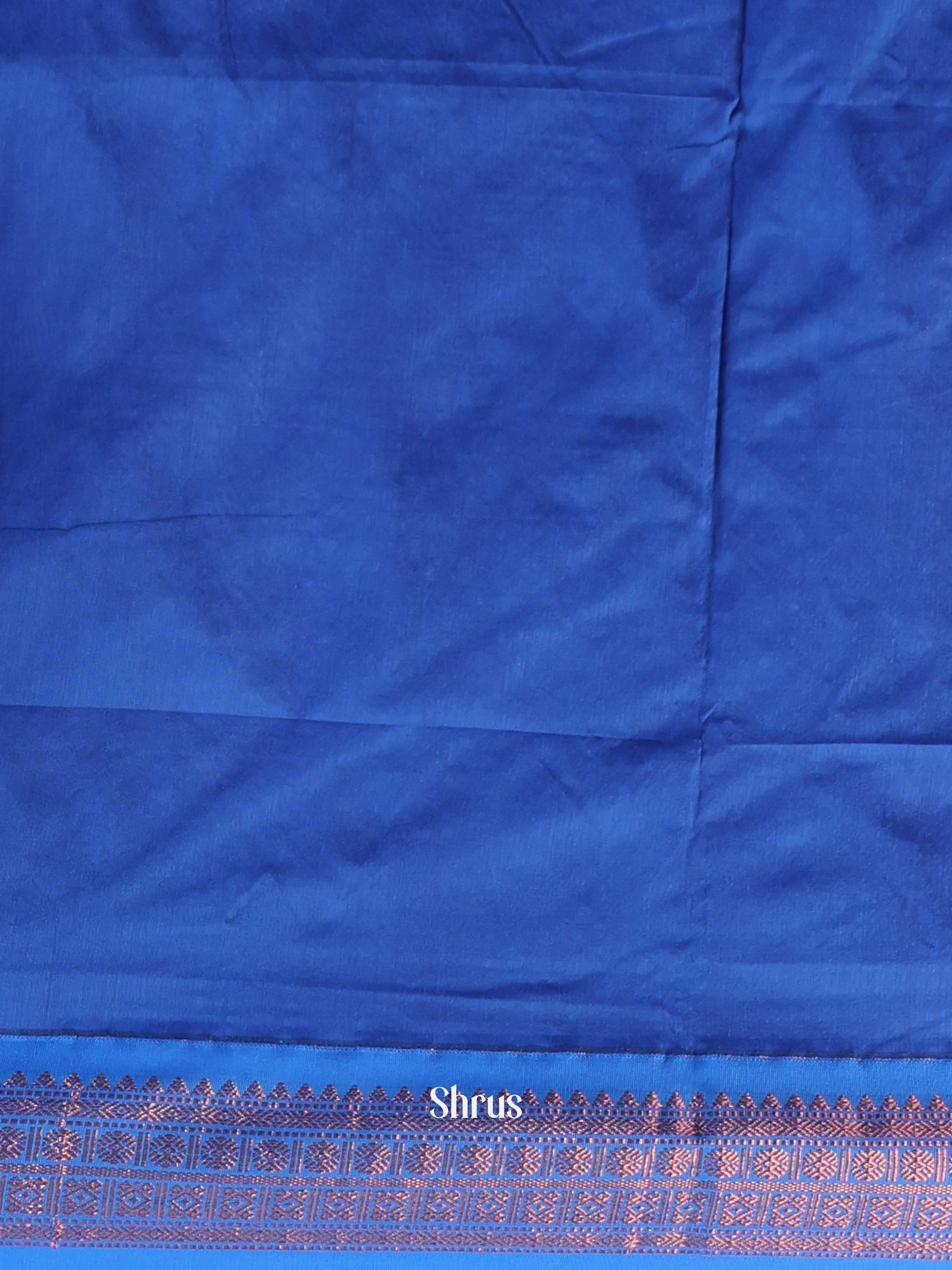 Pink & Blue - Kalyani Cotton Saree - Shop on Shrus.com