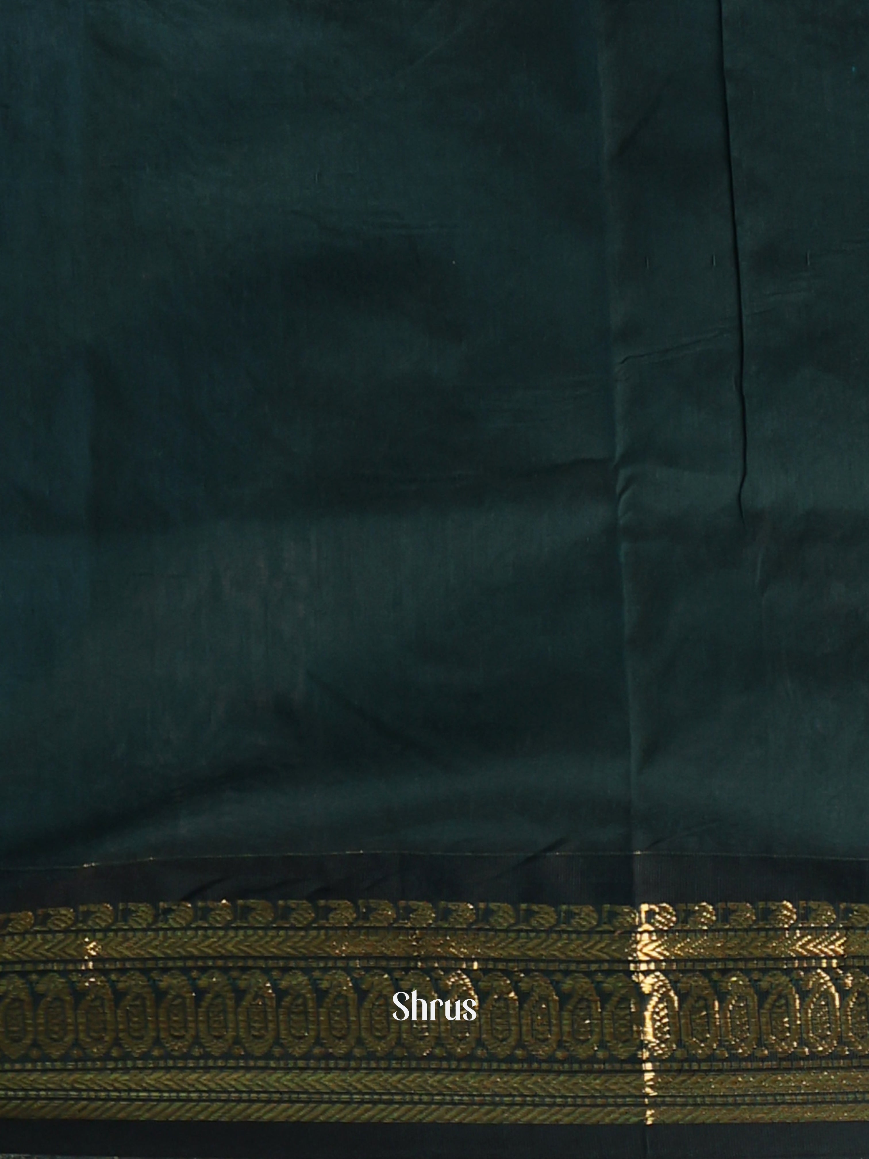 Grey  & Green- Kalyani Cotton Saree - Shop on Shrus.com
