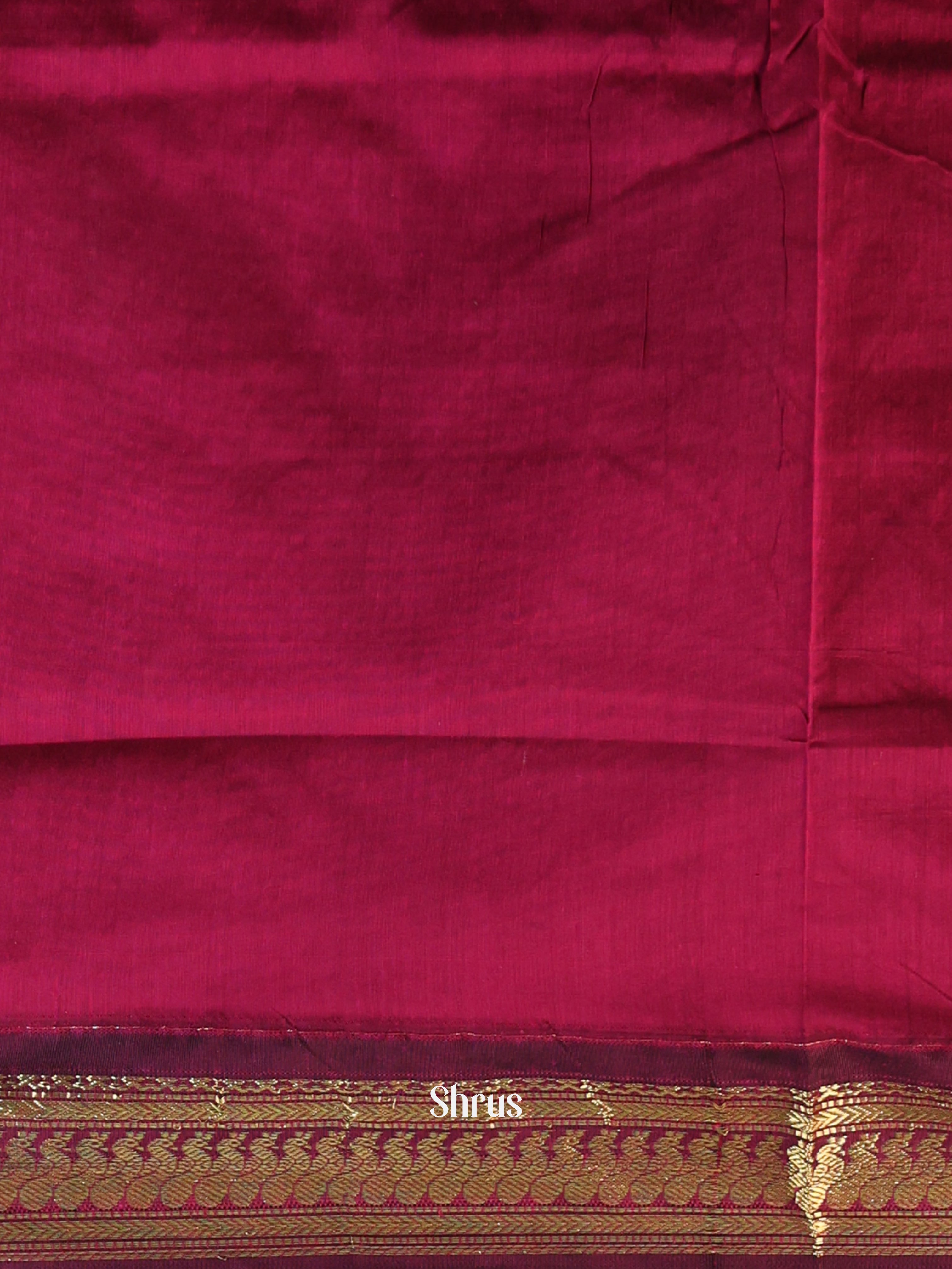 Green & Maroon - Kalyani Cotton Saree