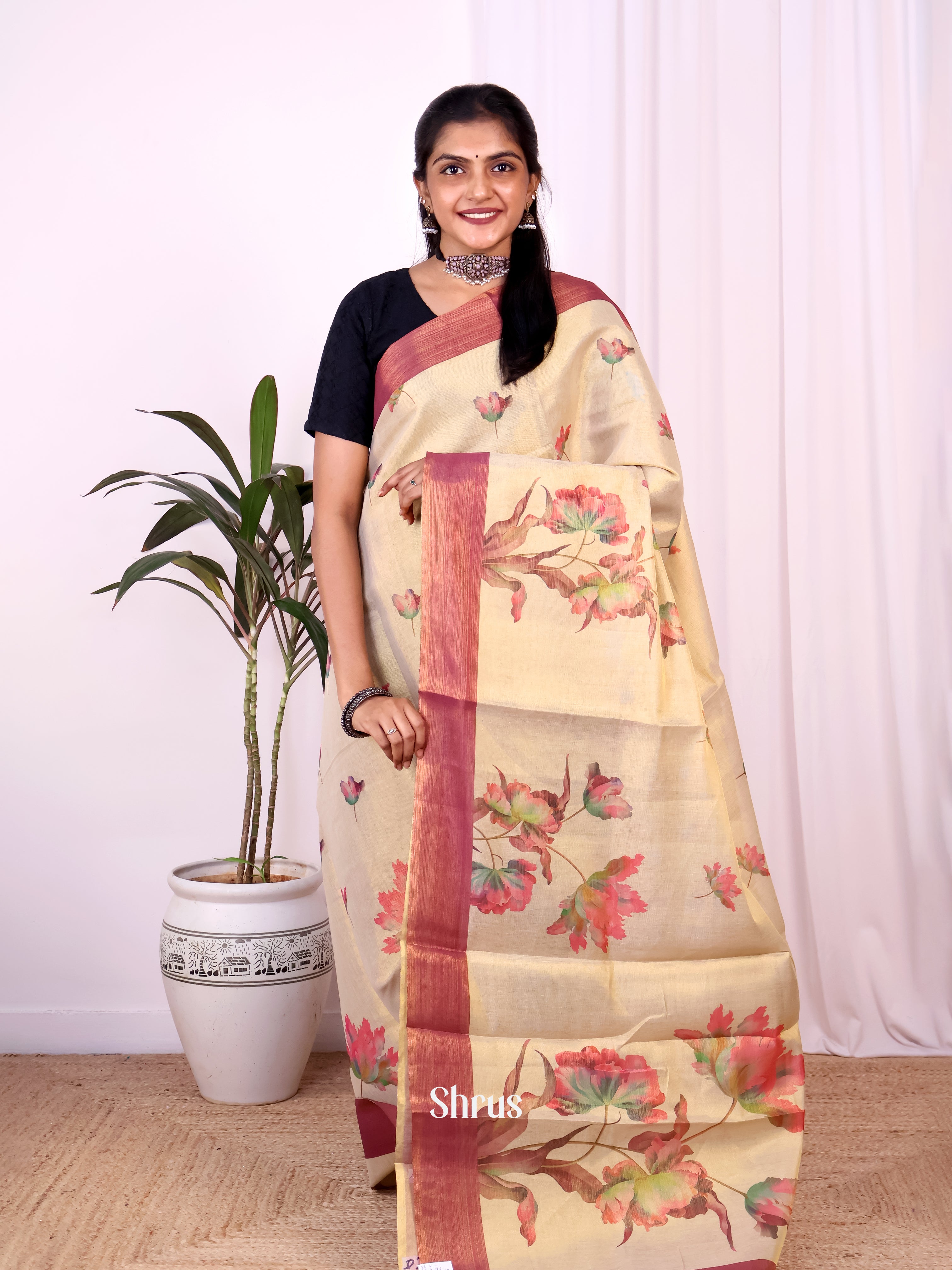 CKS07037 - Semi Jute Saree