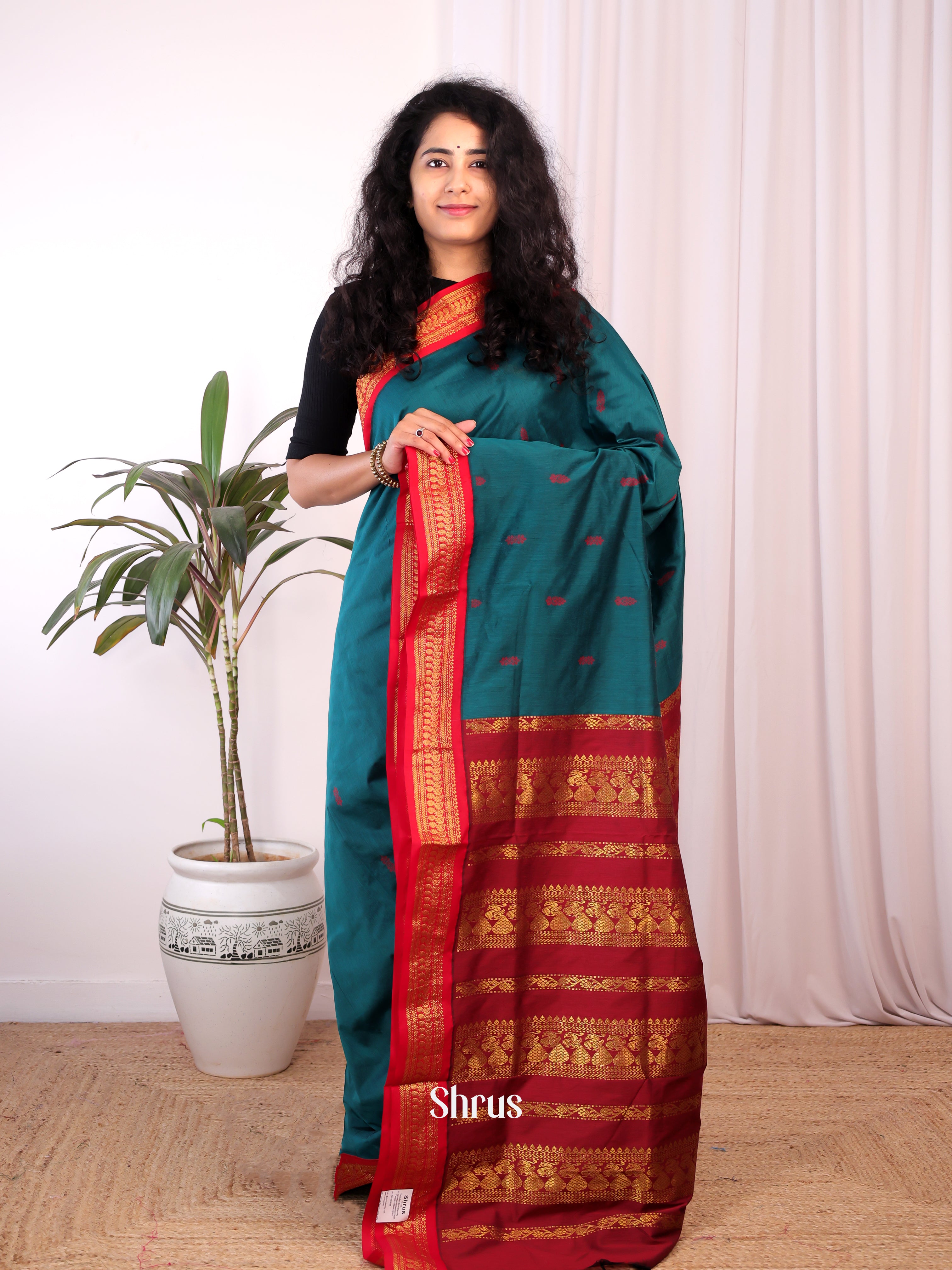 CKS13001 - Kalyani Cotton Saree - Shop on Shrus.com