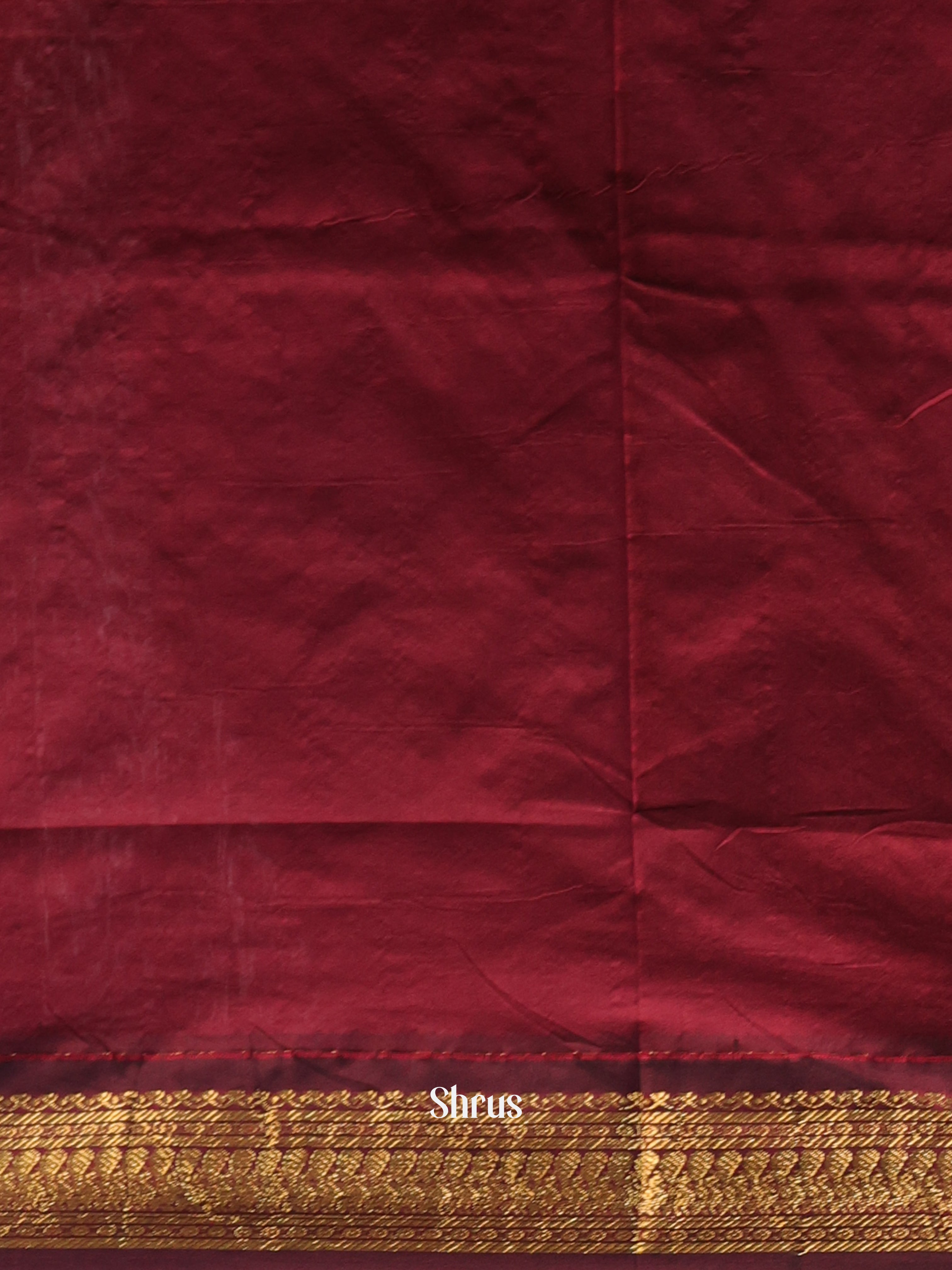 Green & Maroon - Kalyani Cotton Saree - Shop on Shrus.com