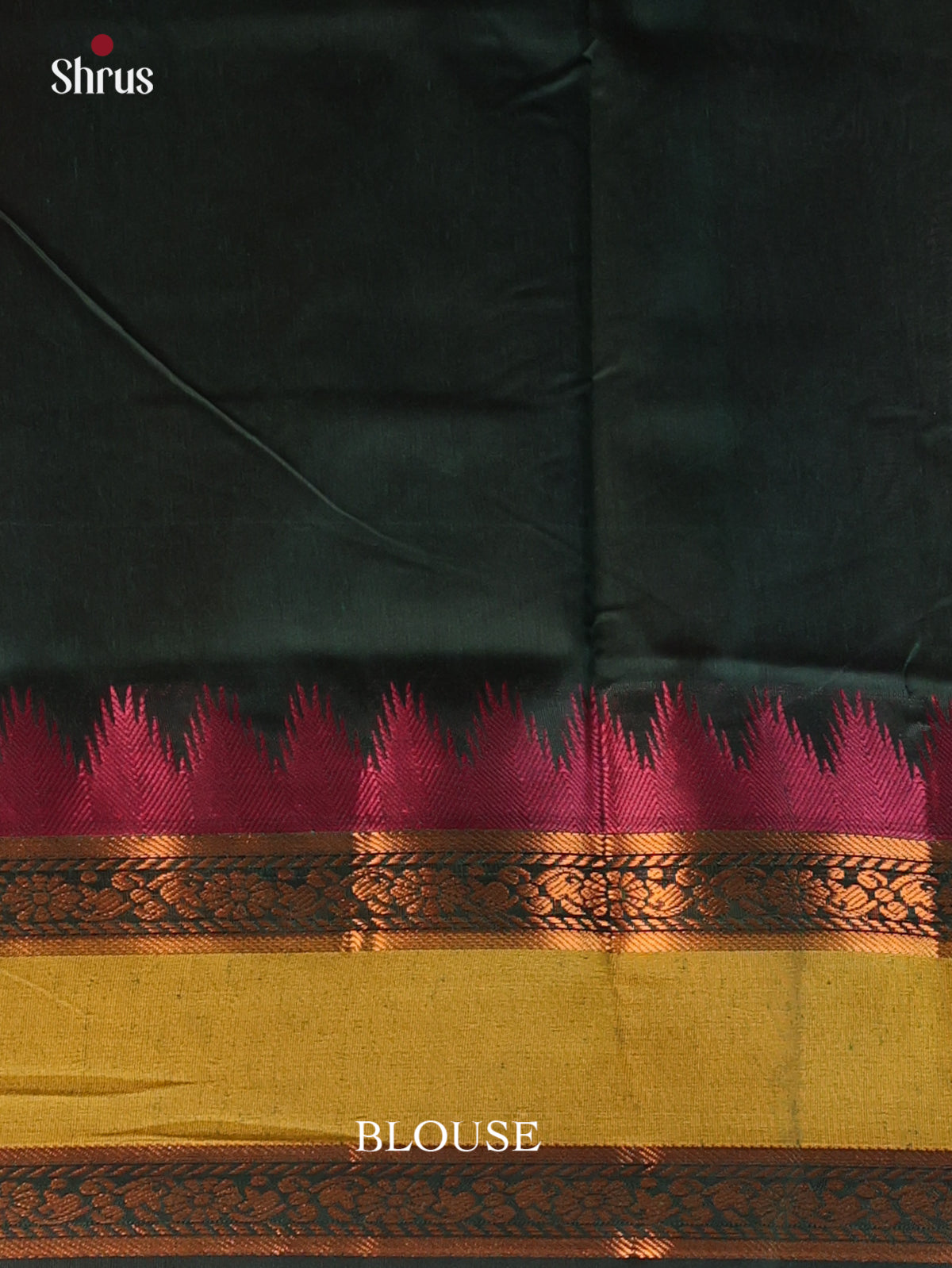 Maroon & Green - Kalyani Cotton Saree