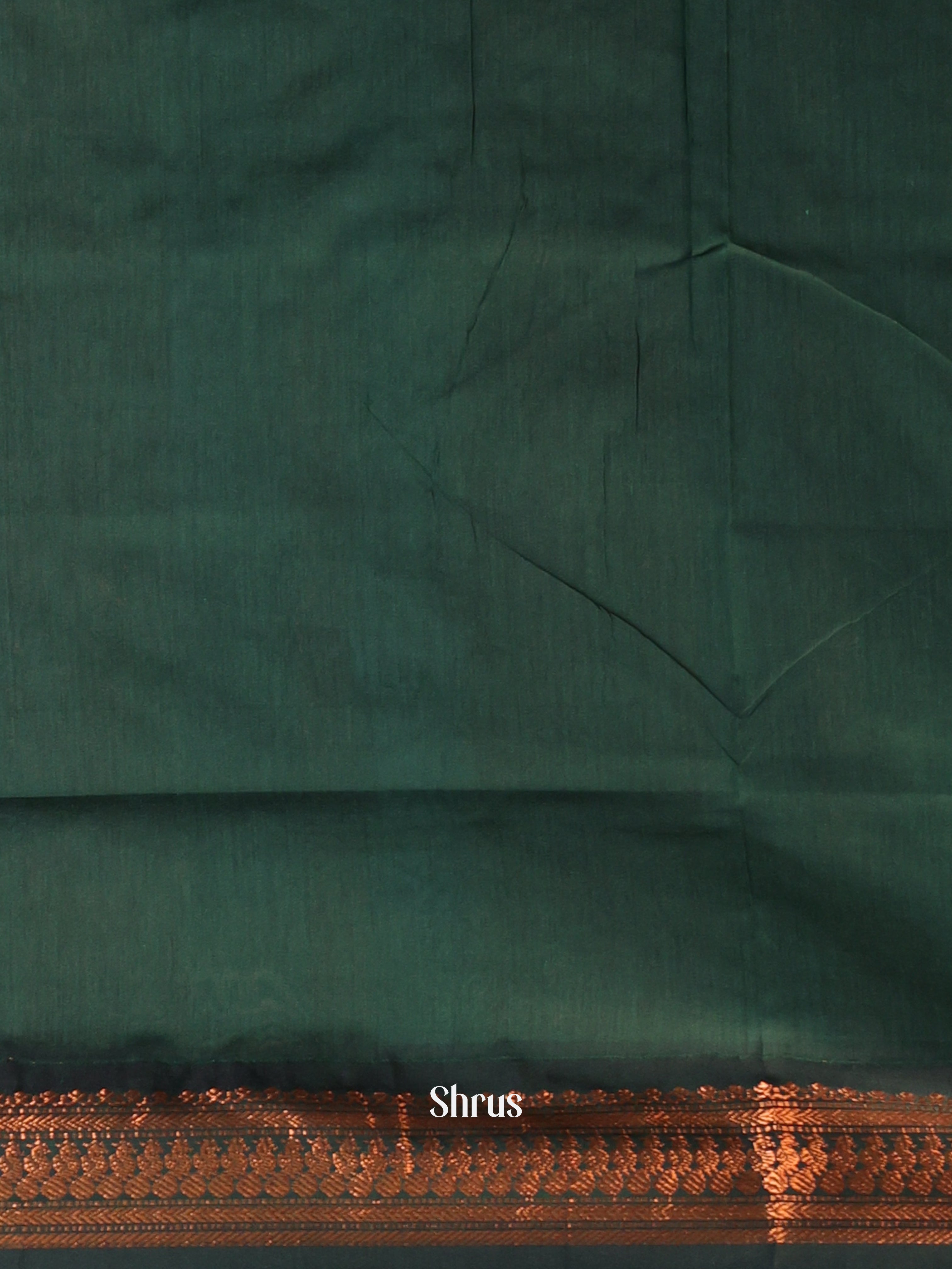 Maroon & Green - Kalyani Cotton Saree