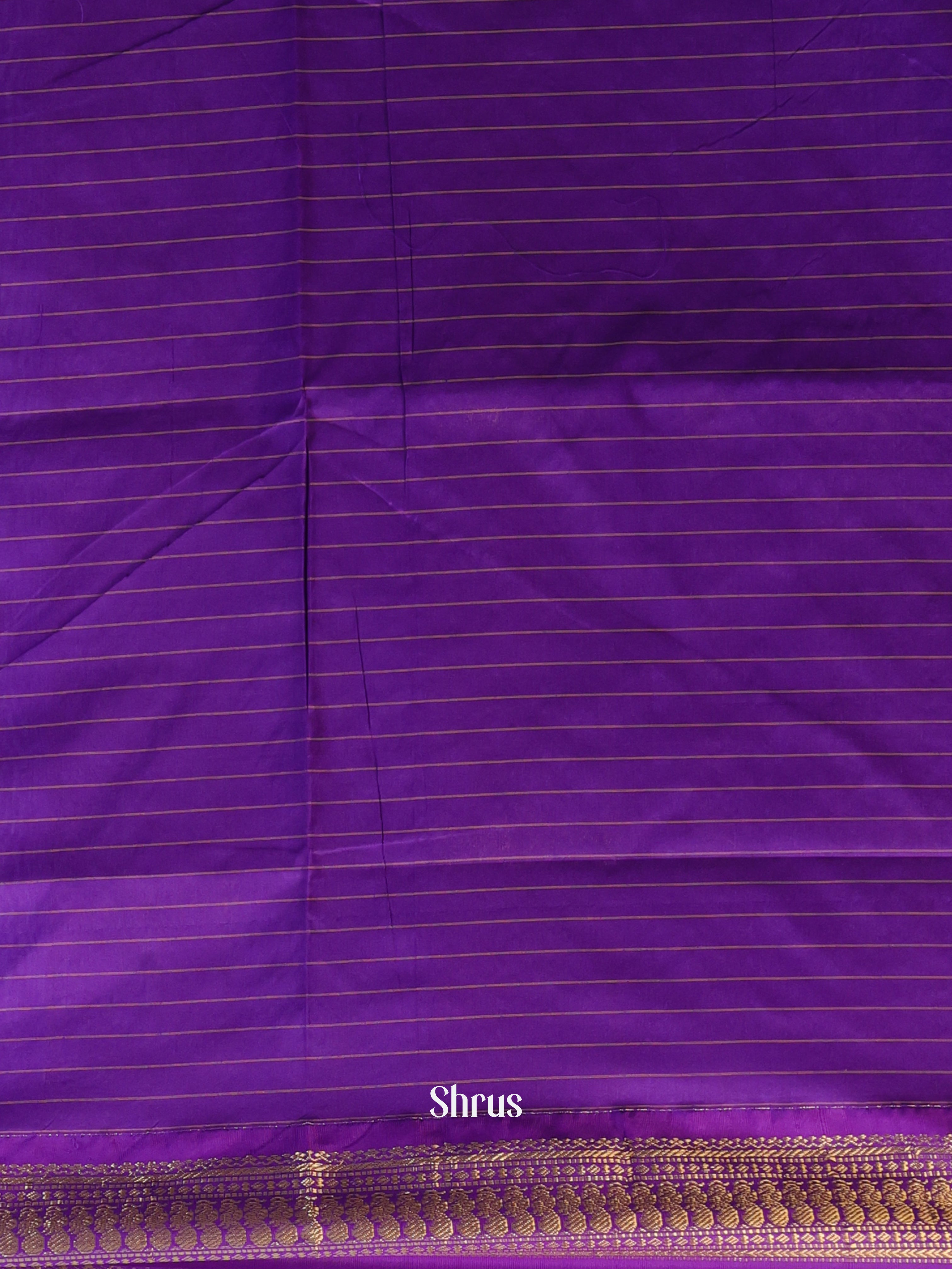 Green & Violet - Kalyani Cotton Saree