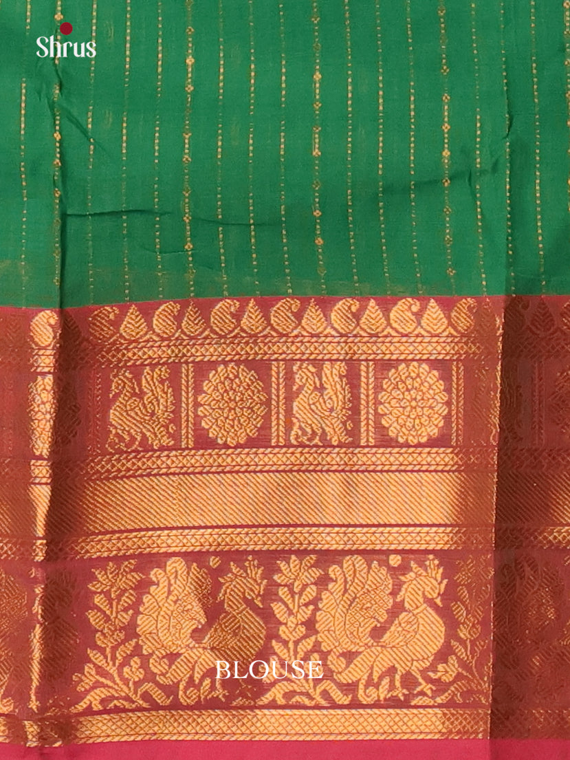 Green & Maroon - Chettinad Cotton