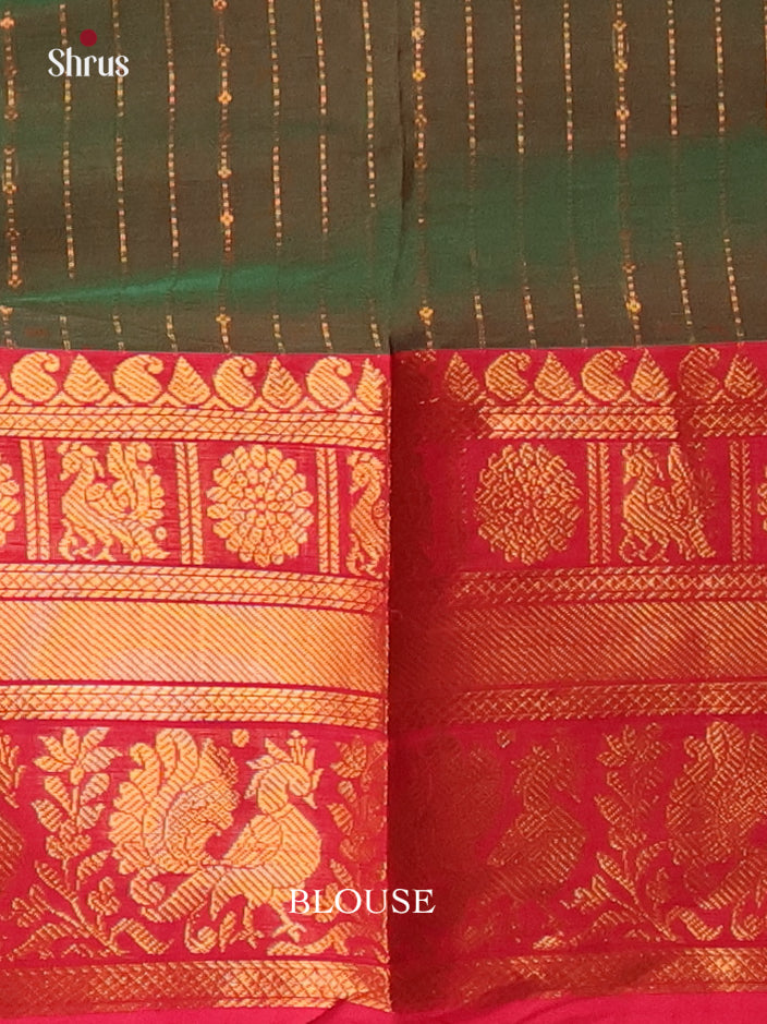 Double Shaded Green & Pink  - Chettinad Cotton