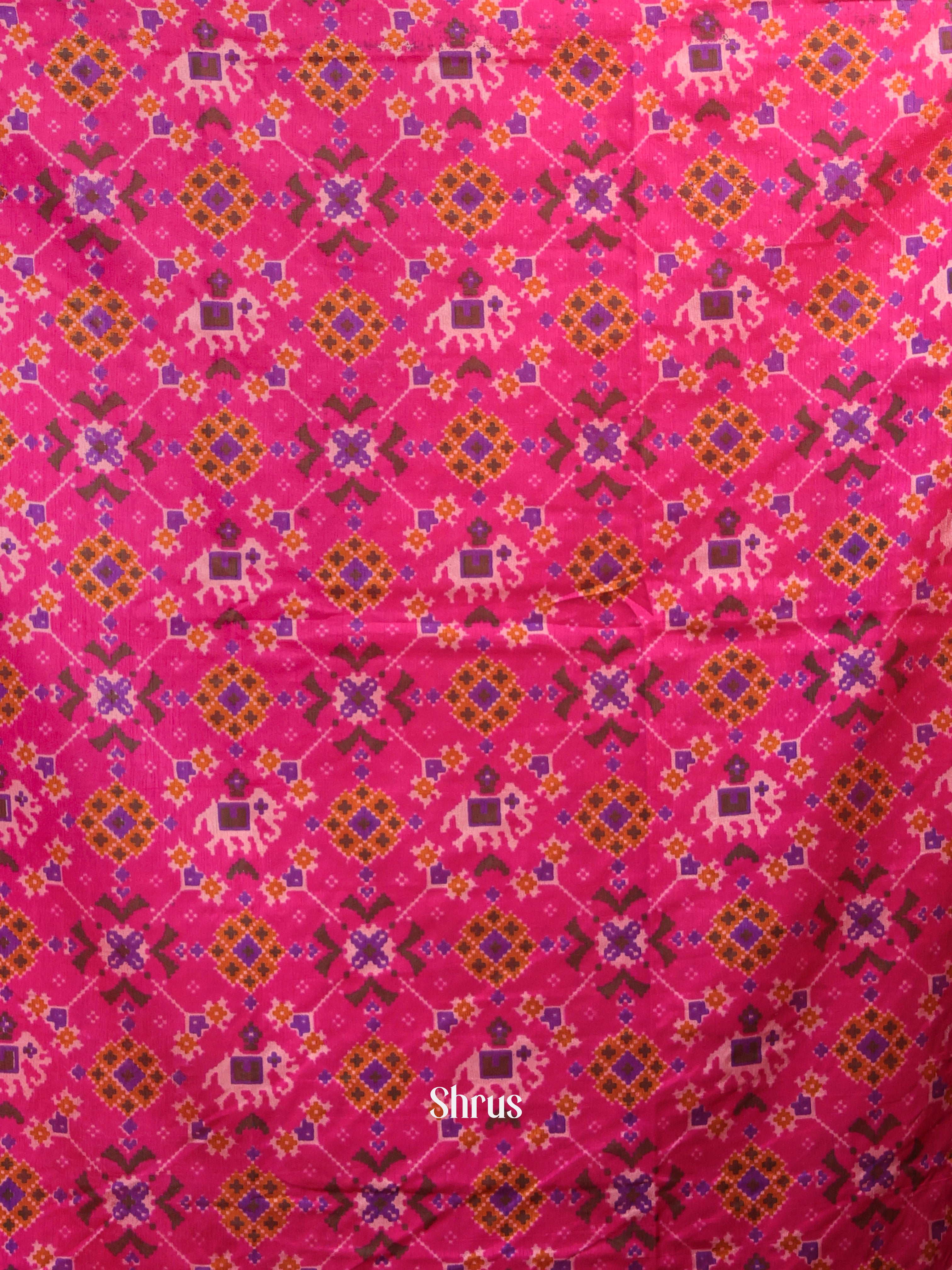 Pink & Purple- semi patola salwar