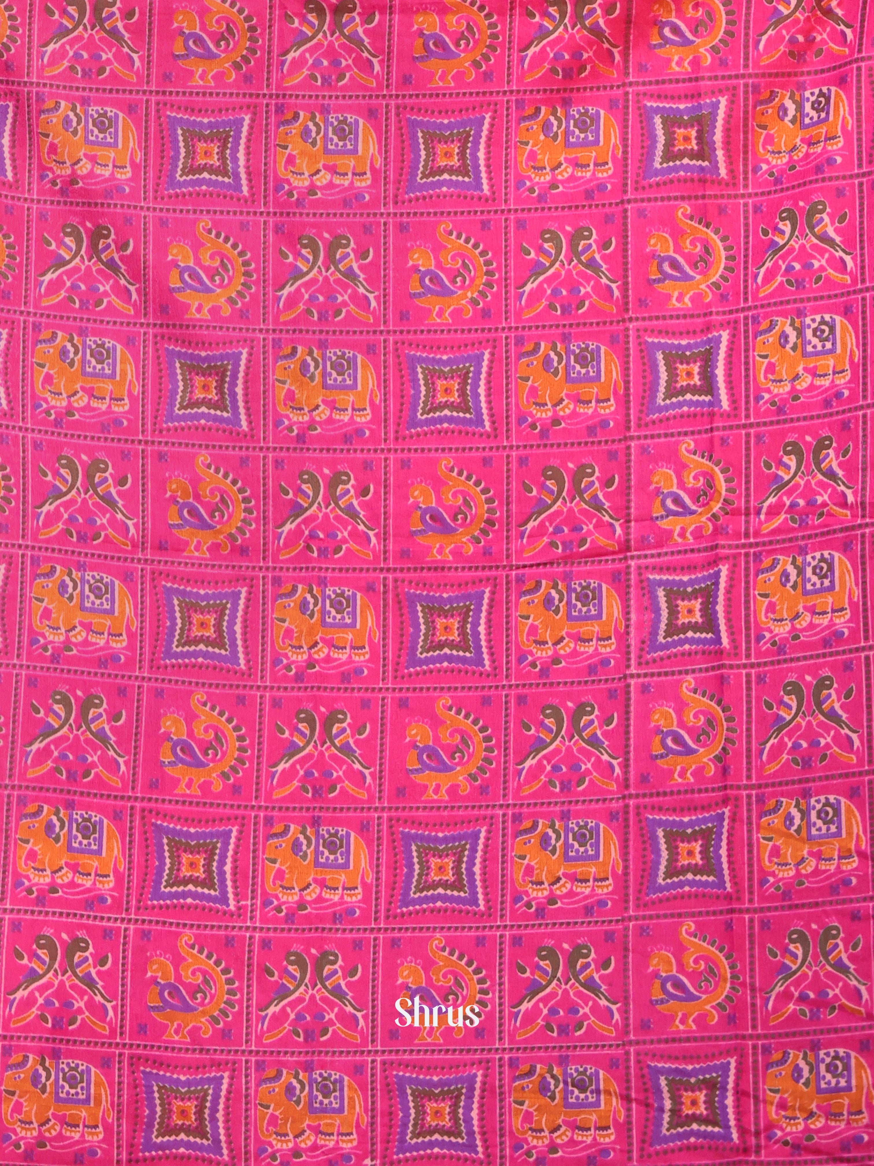 Pink & Purple- semi patola salwar