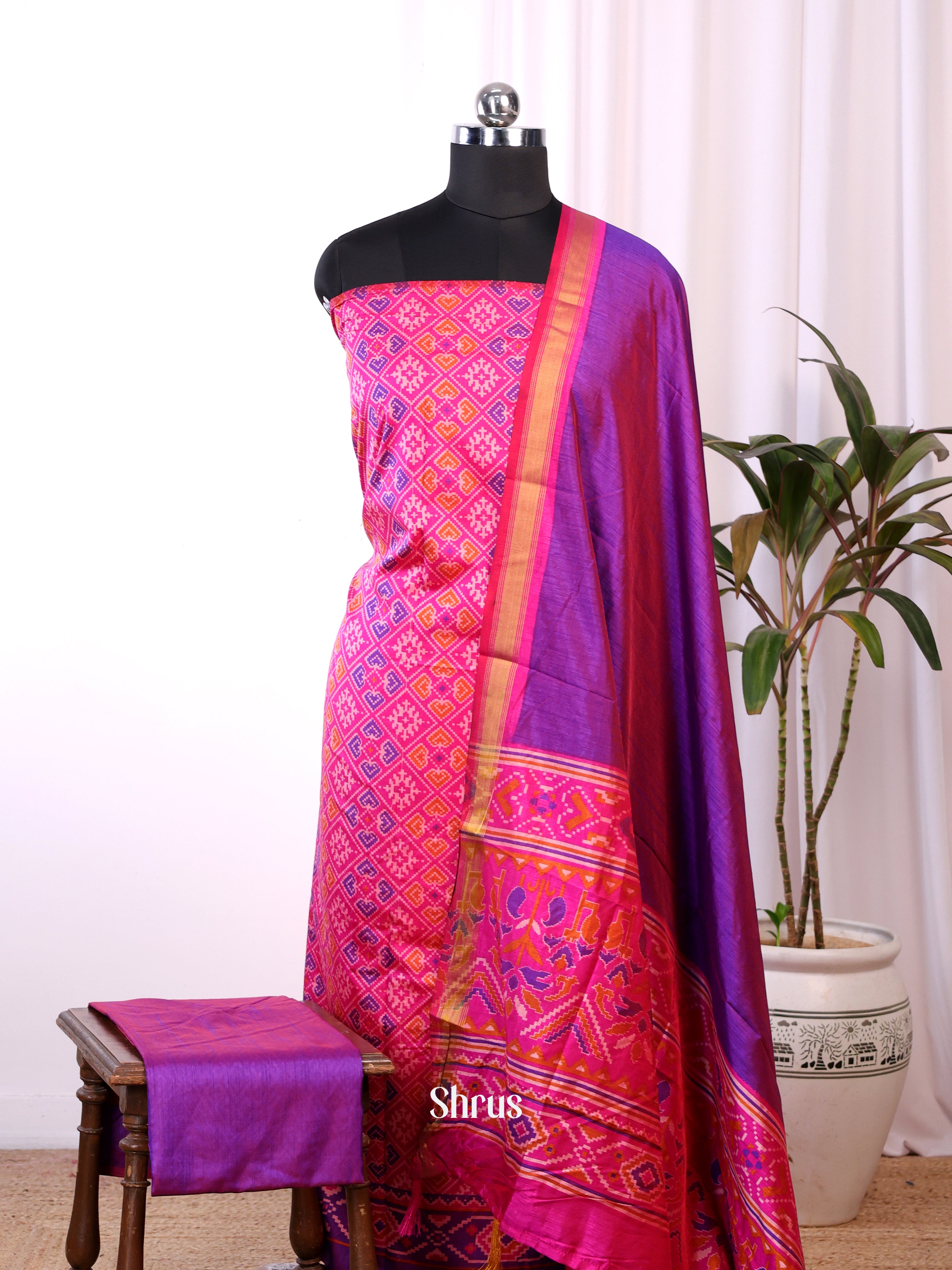 CKS14025 - semi patola salwar - Shop on Shrus.com