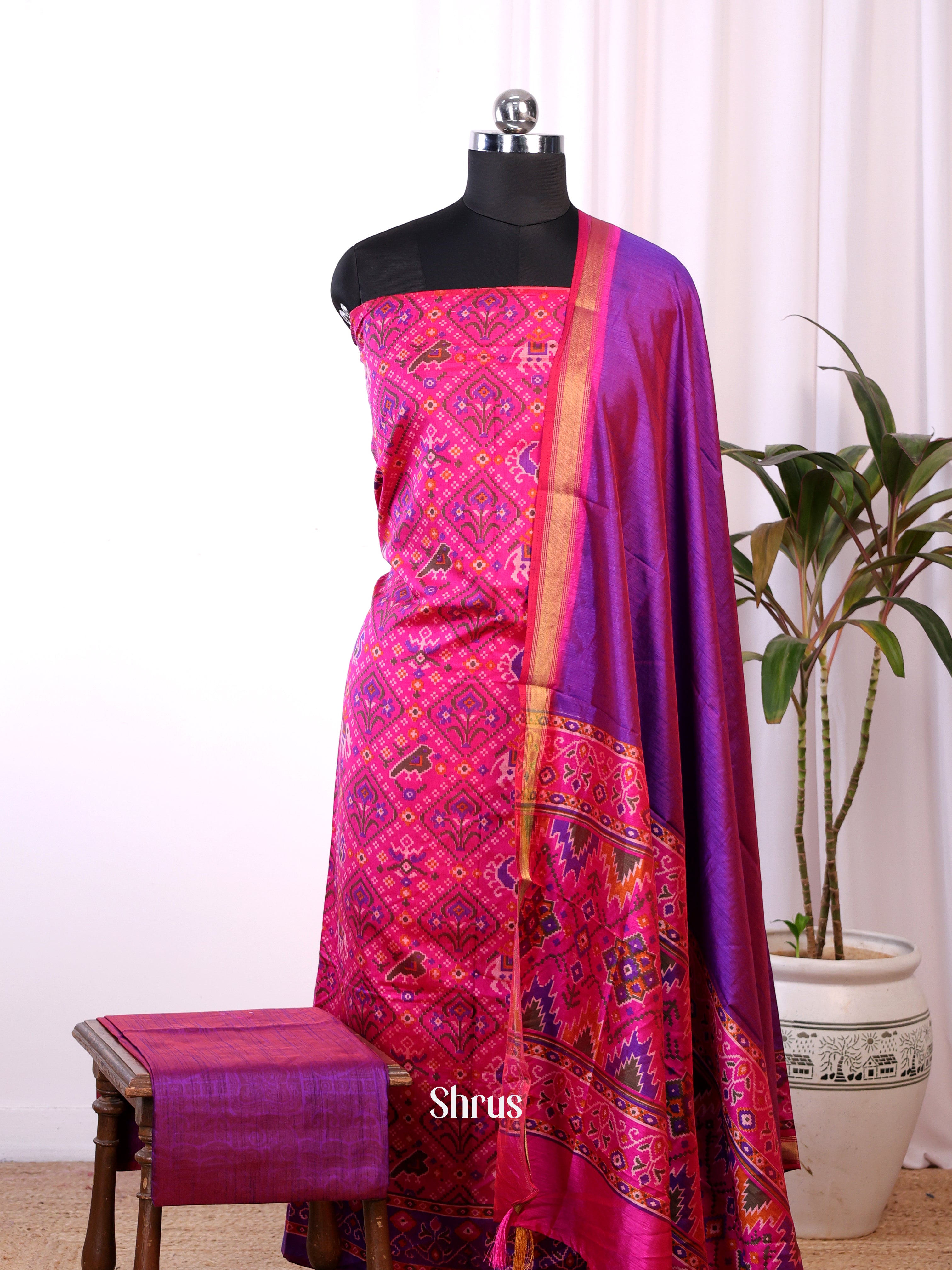 CKS14025 - semi patola salwar - Shop on Shrus.com