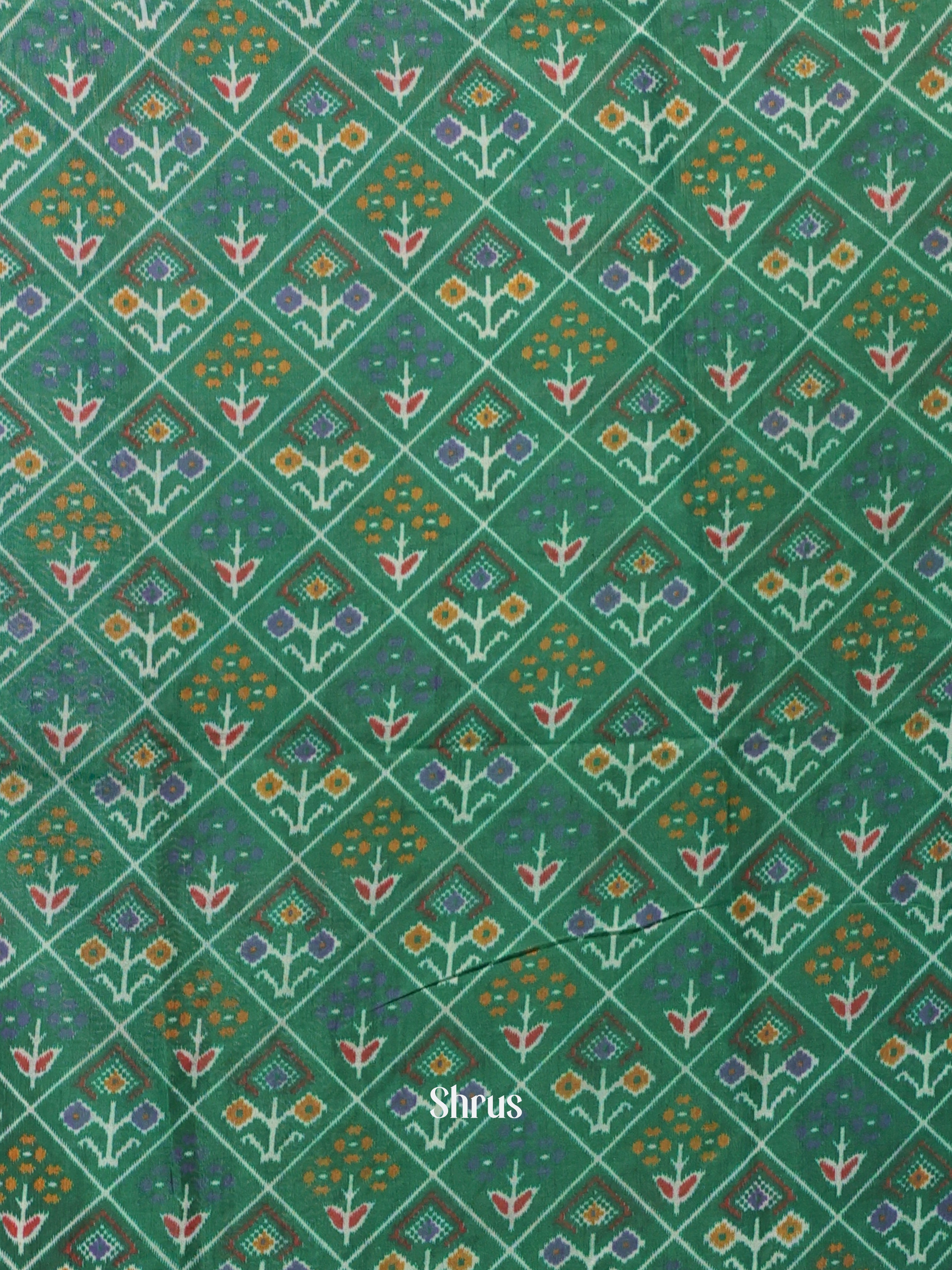 Green & Purple - semi patola salwar - Shop on Shrus.com