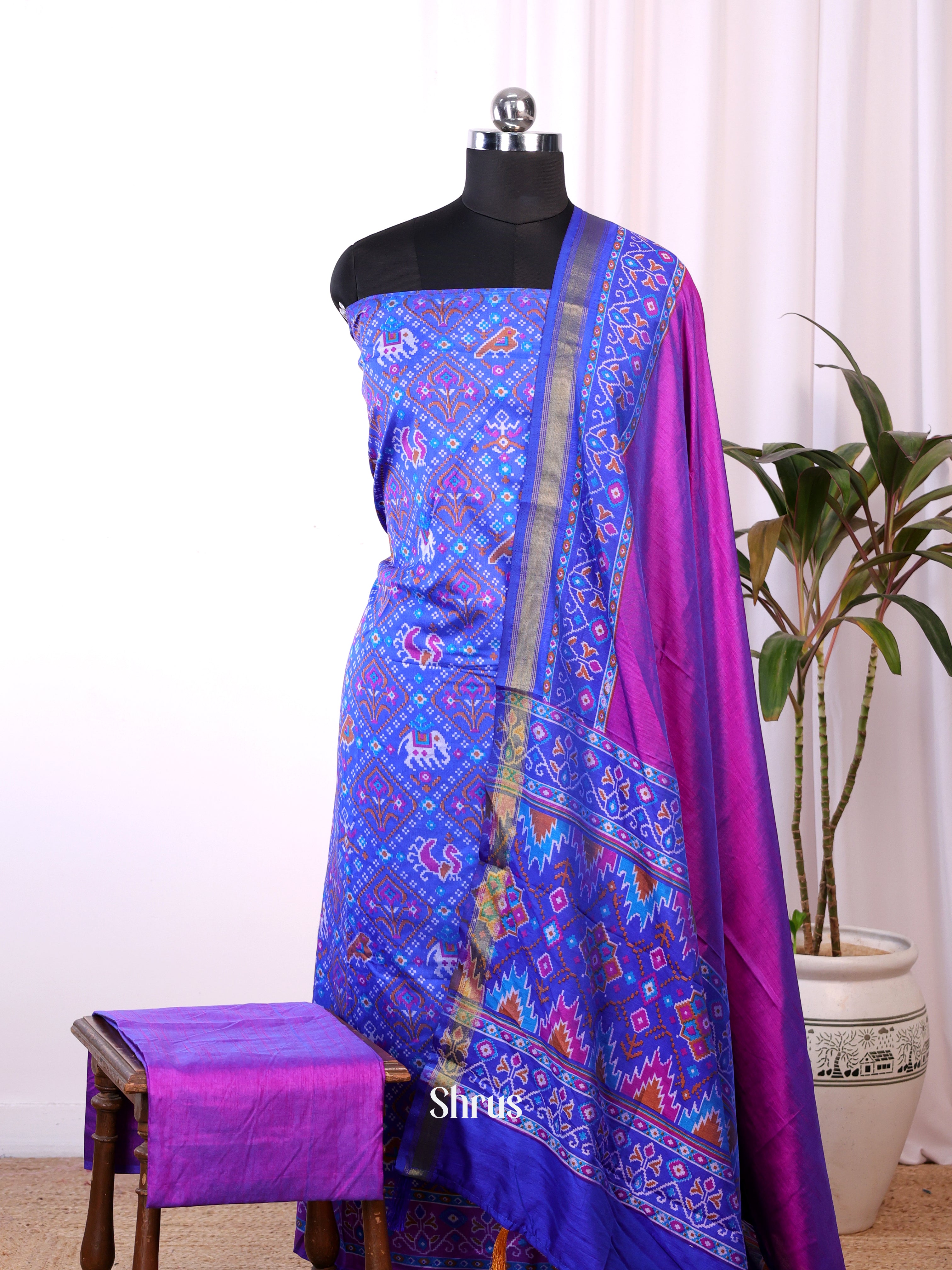 CKS14037 - semi patola salwar - Shop on Shrus.com