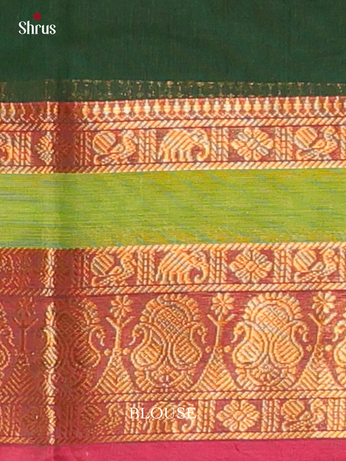 Green &  Pink - Chettinad Cotton  Saree