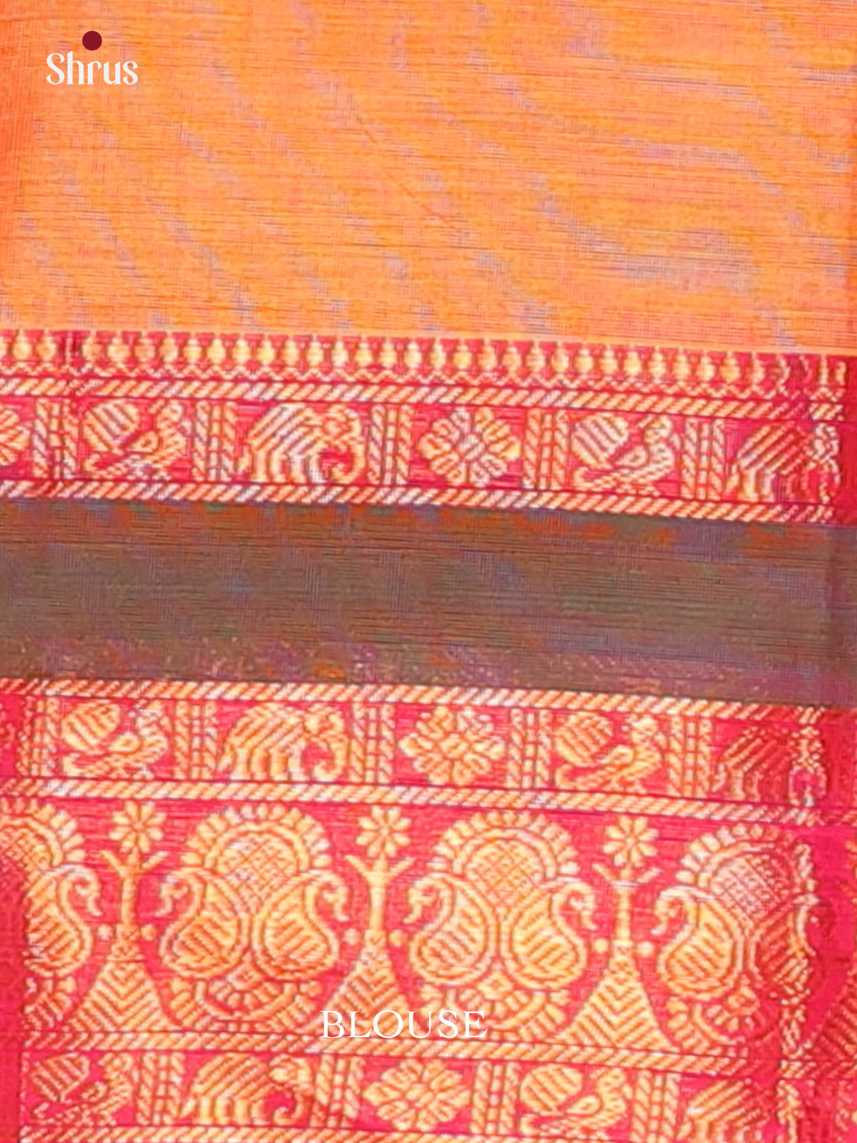 Orange & Pink - Chettinad Cotton Saree