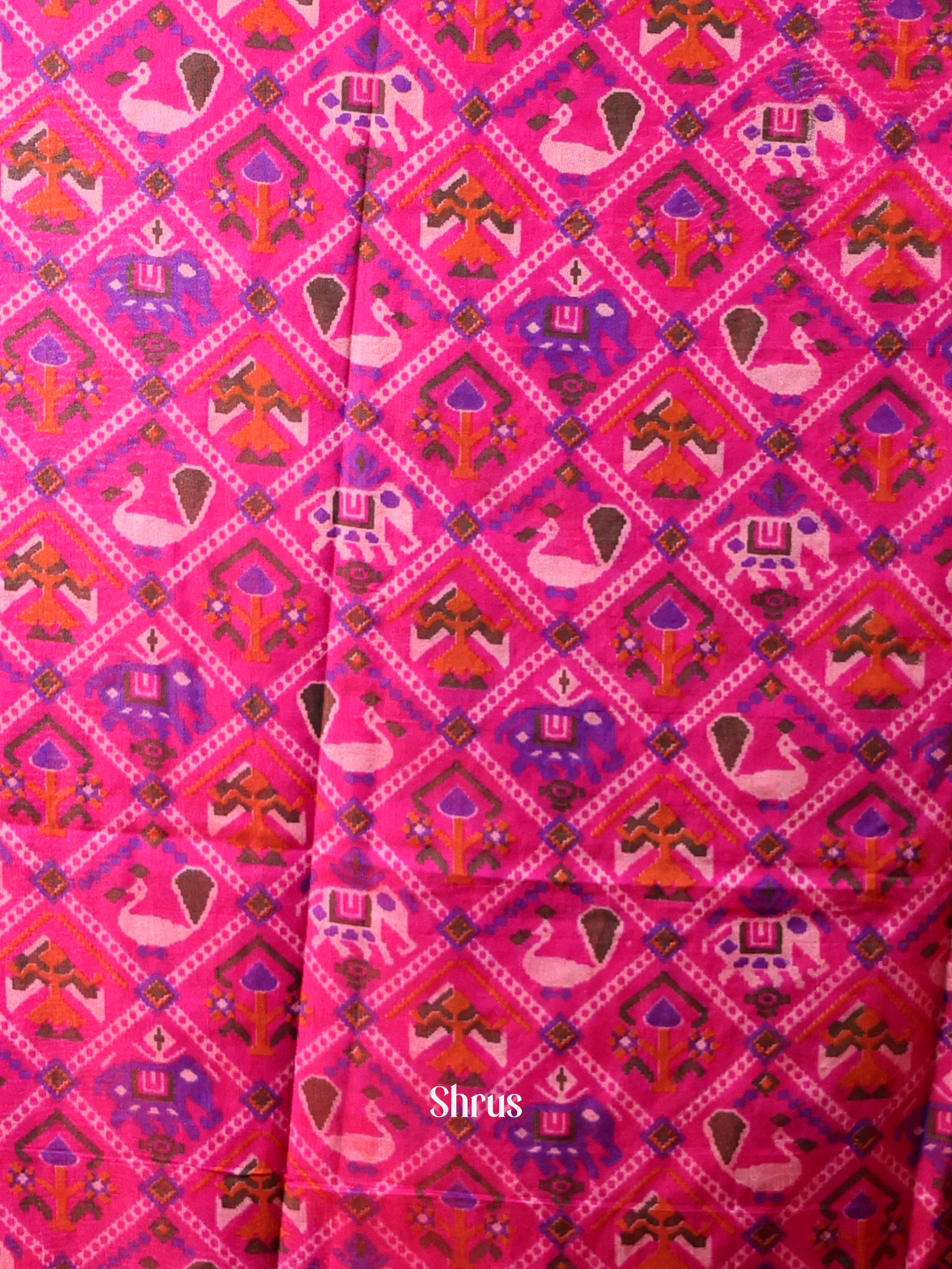 Pink & Purple - semi patola salwar