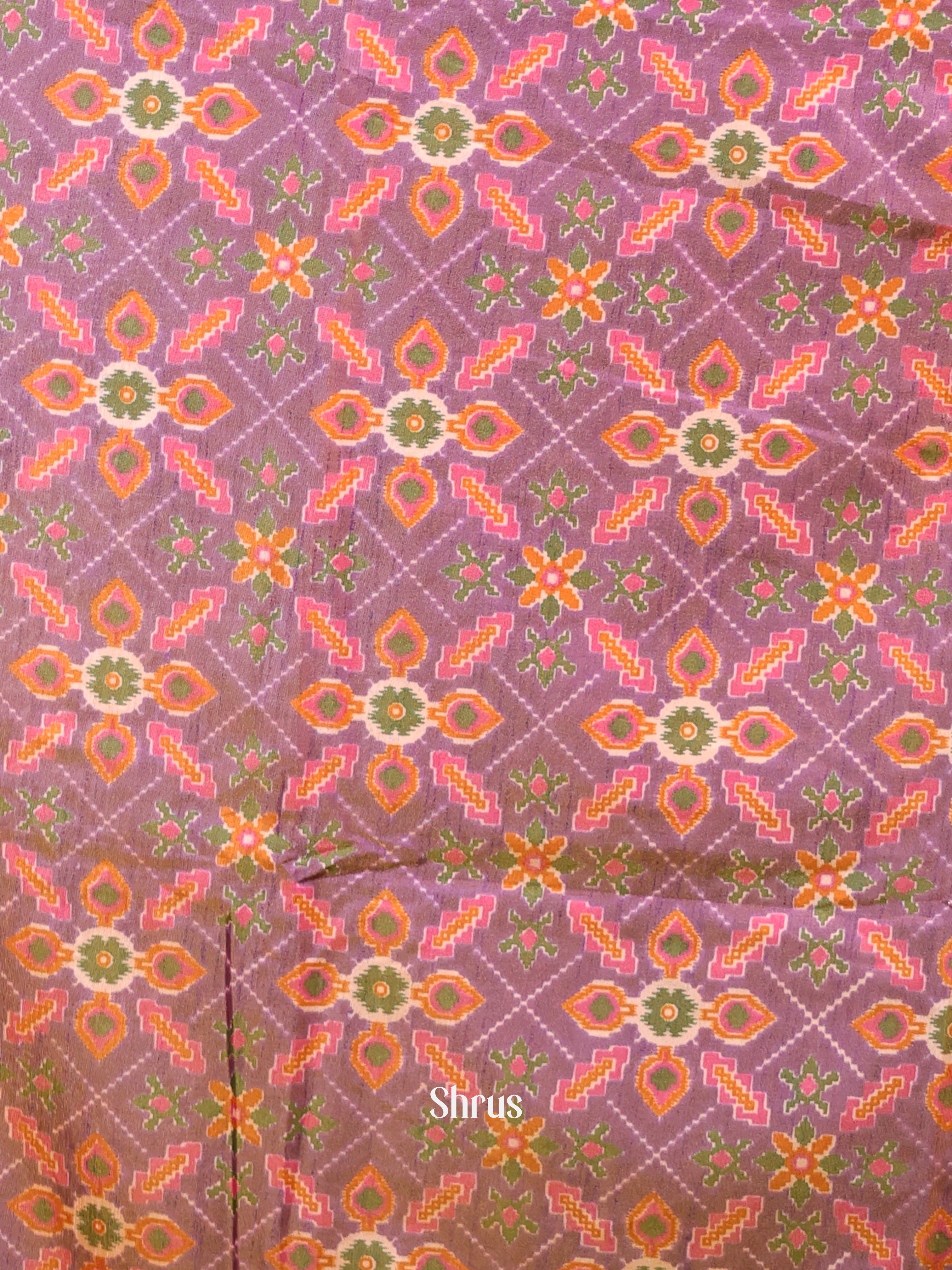 Purple & Pink- semi patola salwar