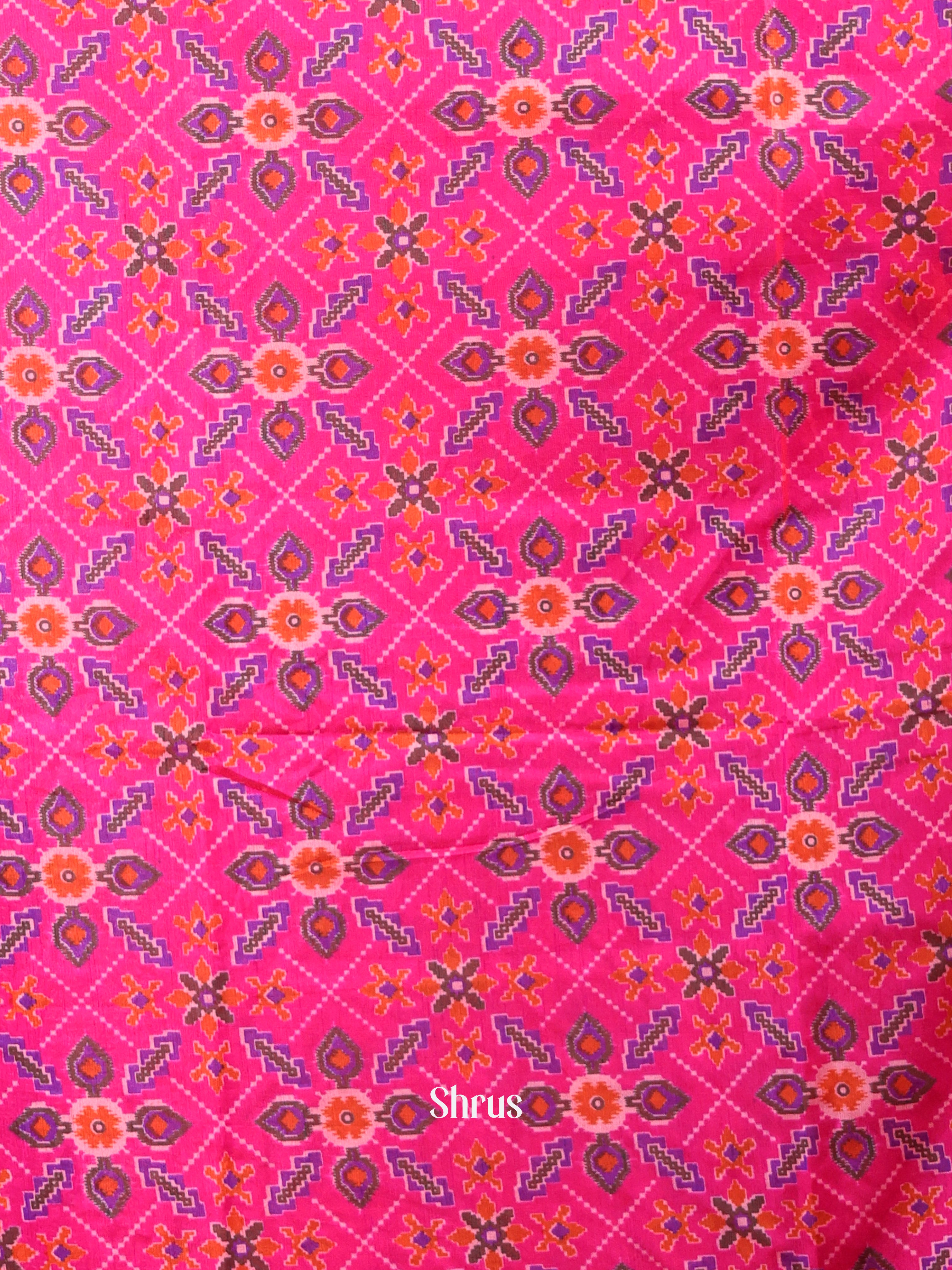 Pink & Purple- semi patola salwar