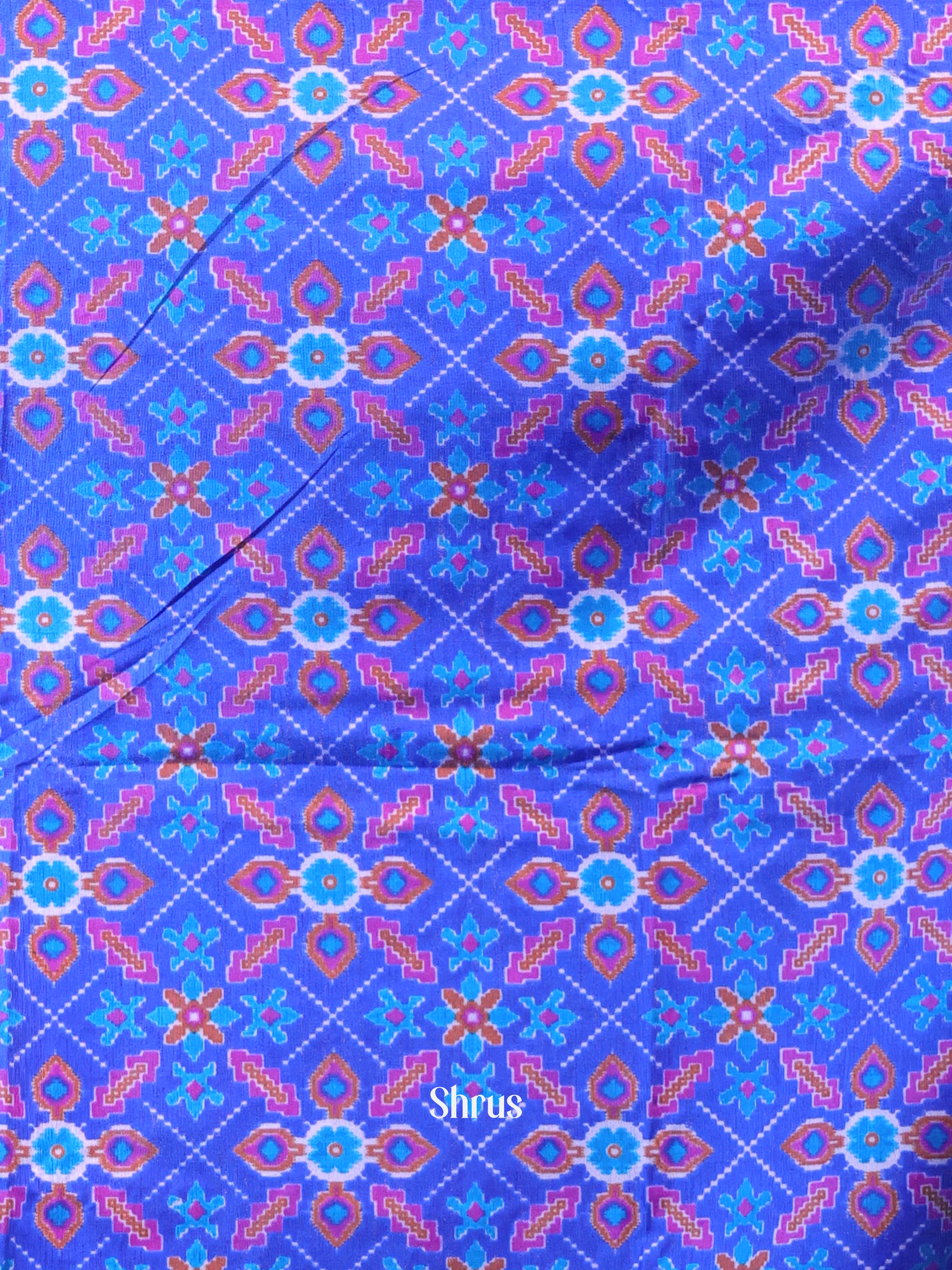 Blue & Purple - semi patola salwar