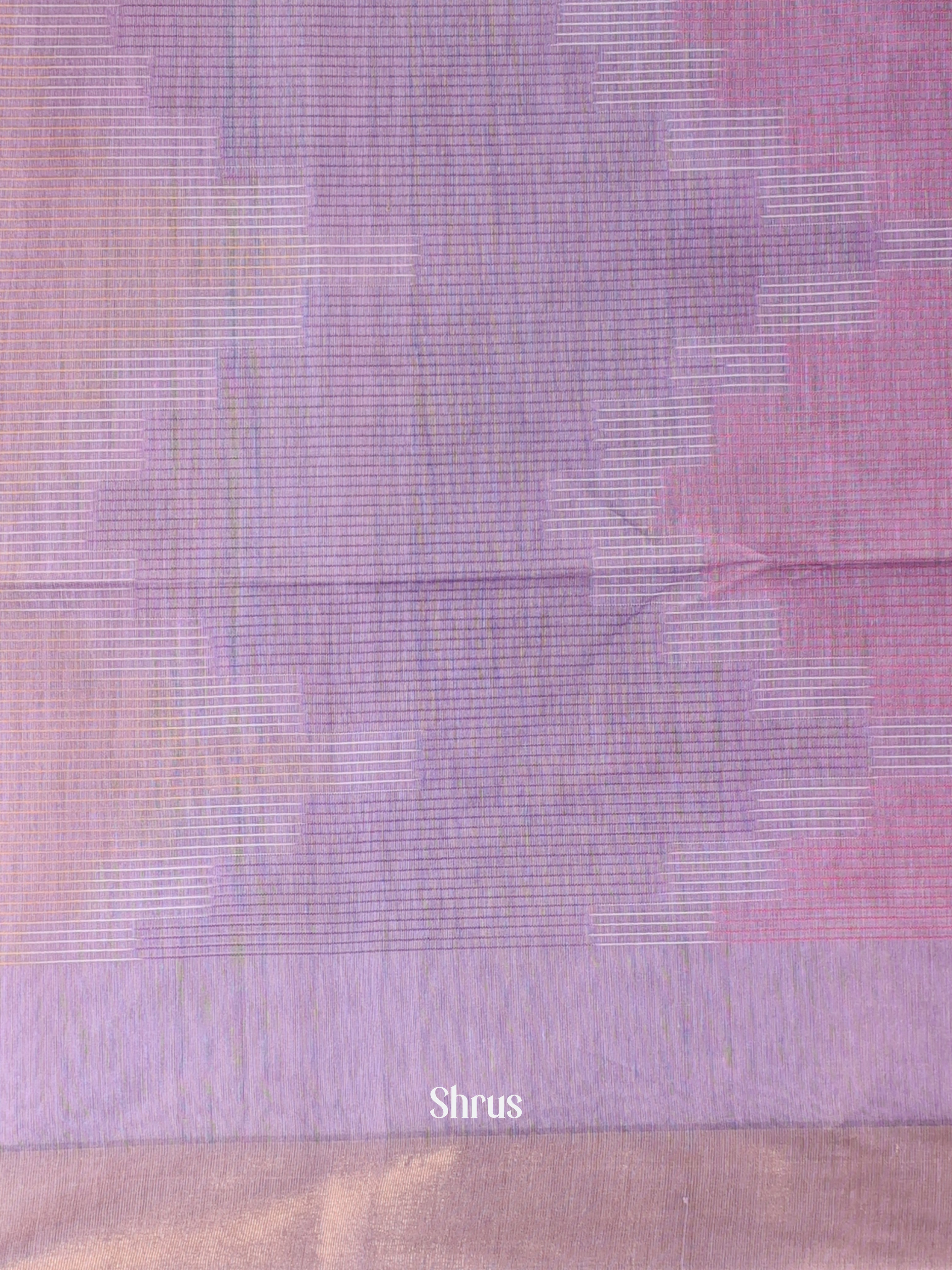 Lavender- Ikkat Kora Saree