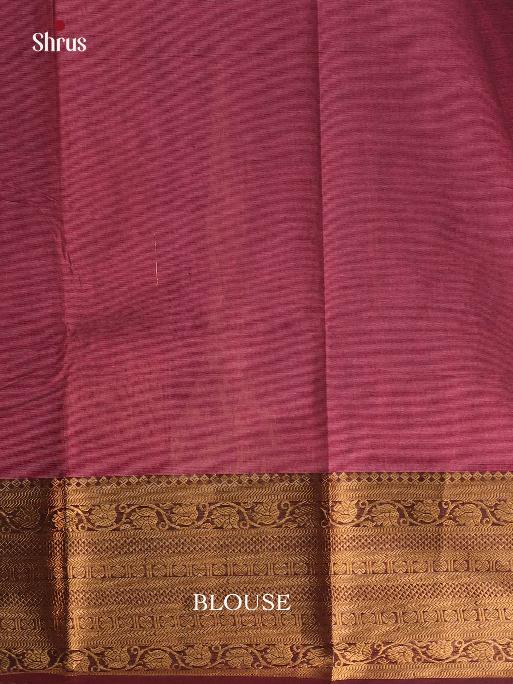 Maroon & Brown - Chettinad Cotton Saree