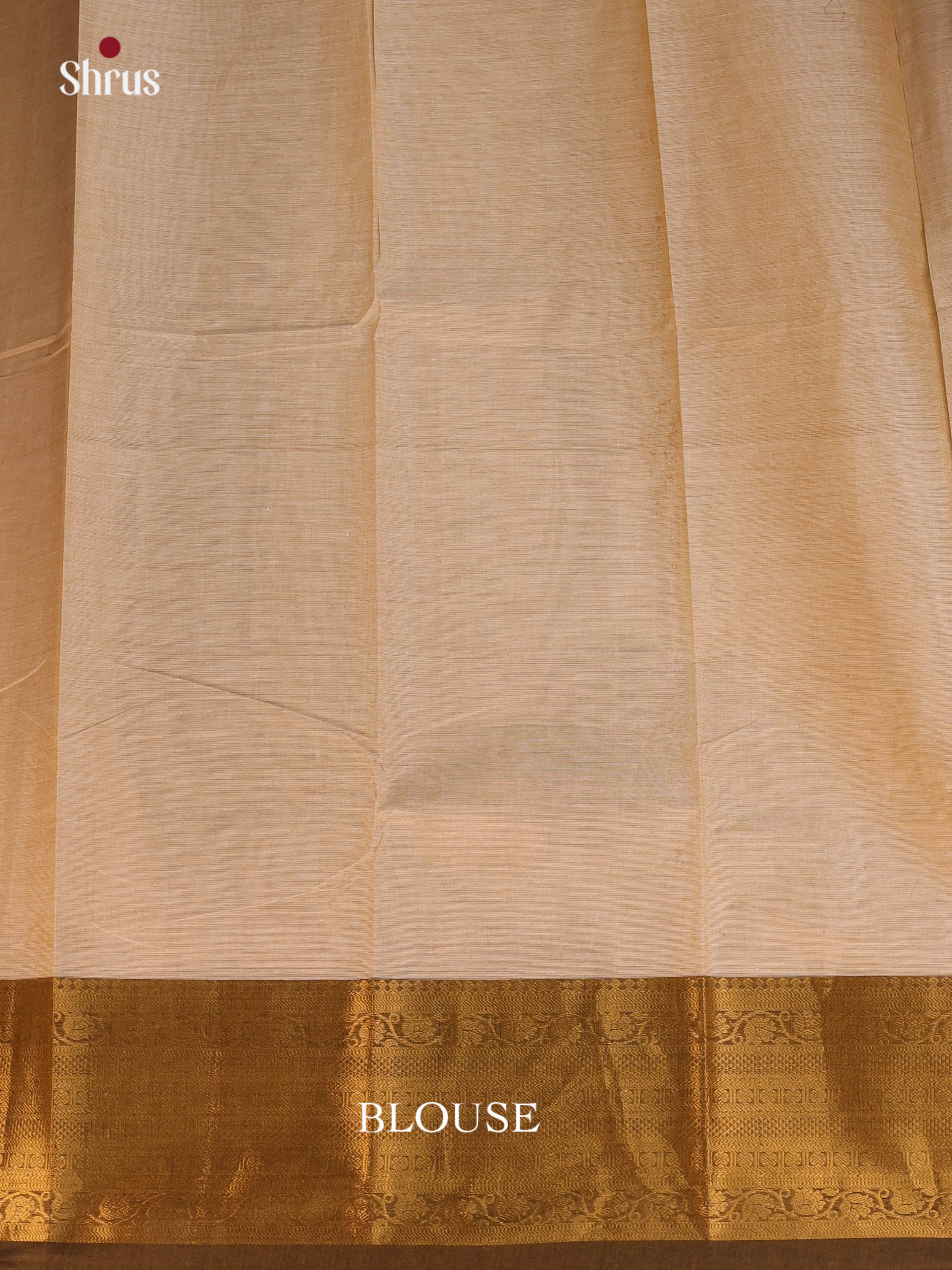 Beige & Brown - Chettinad Cotton Saree