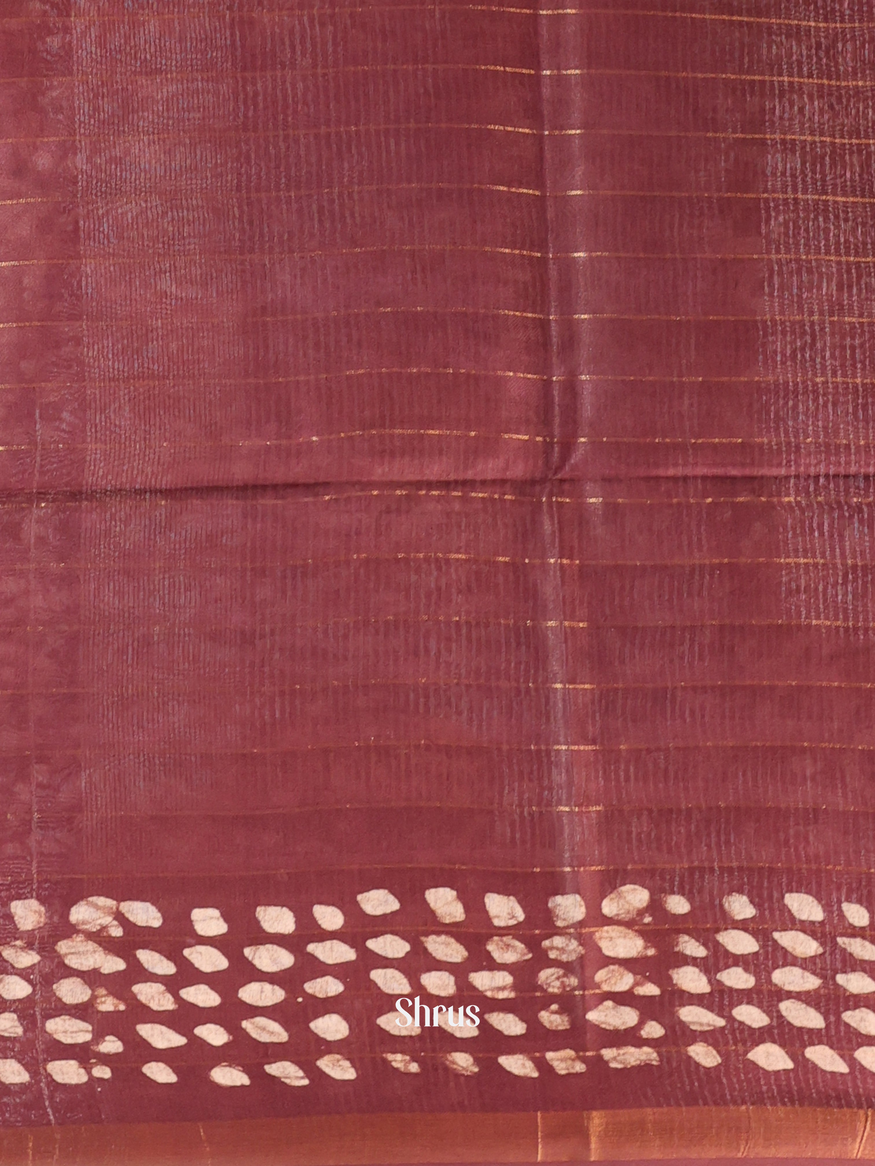 Pink & Brown - Bhatik Saree