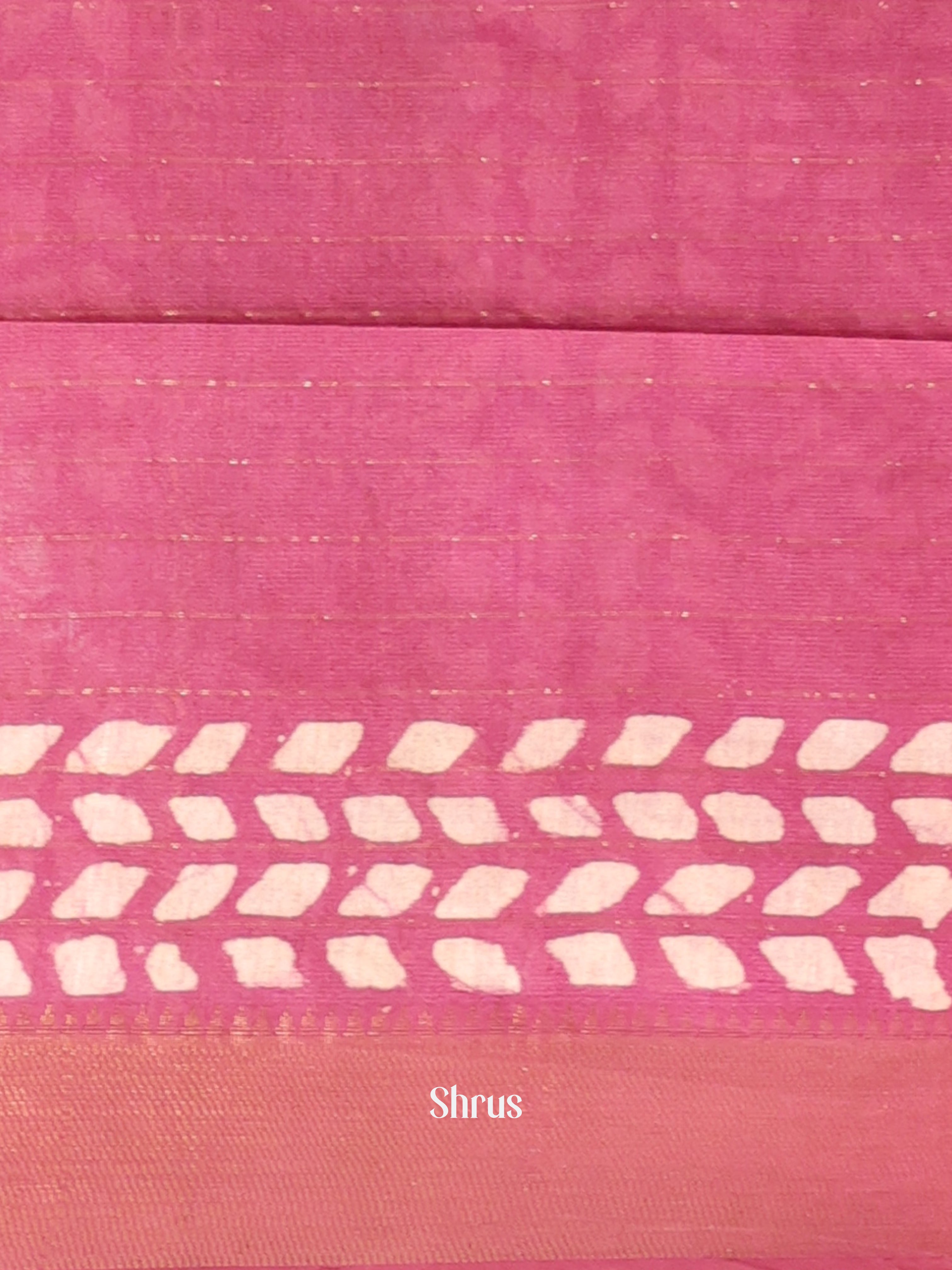 Orange & Pink - Bhatik Saree