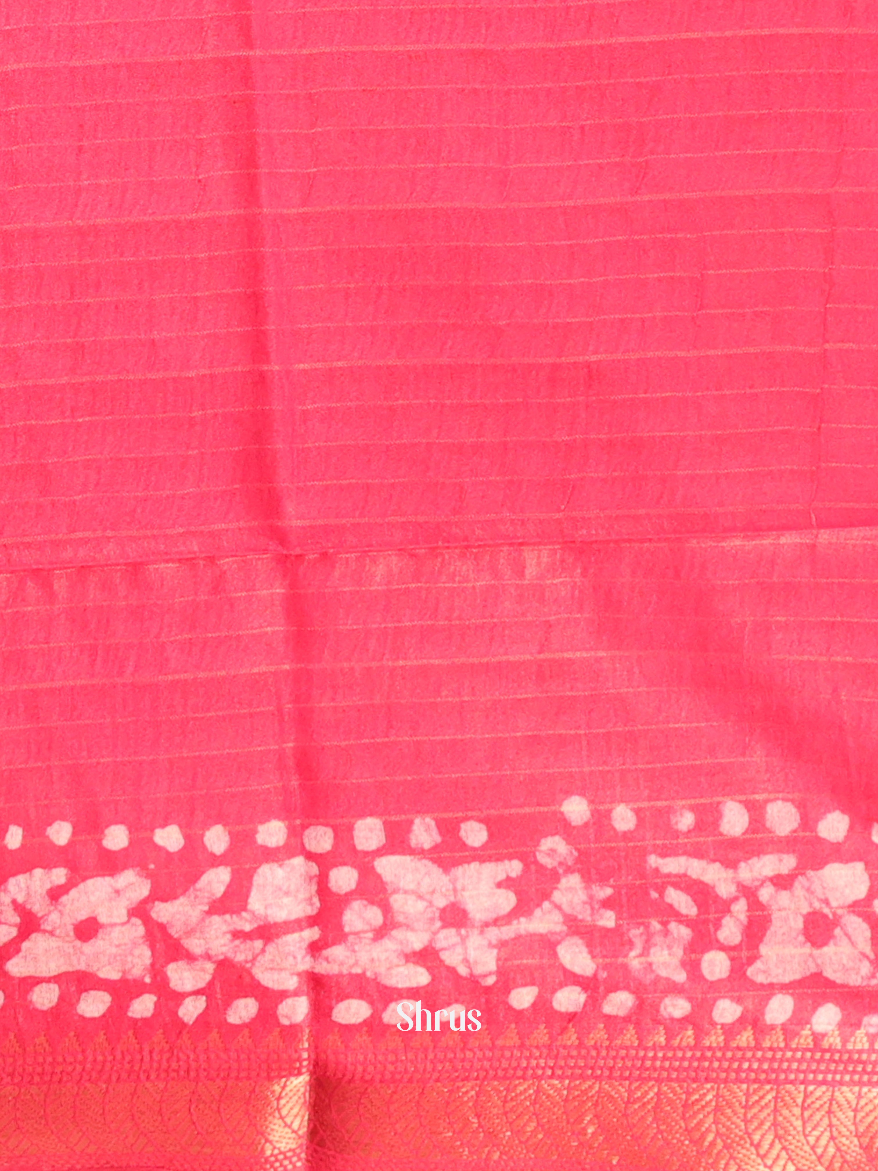 Green & Pink - Bhatik Saree