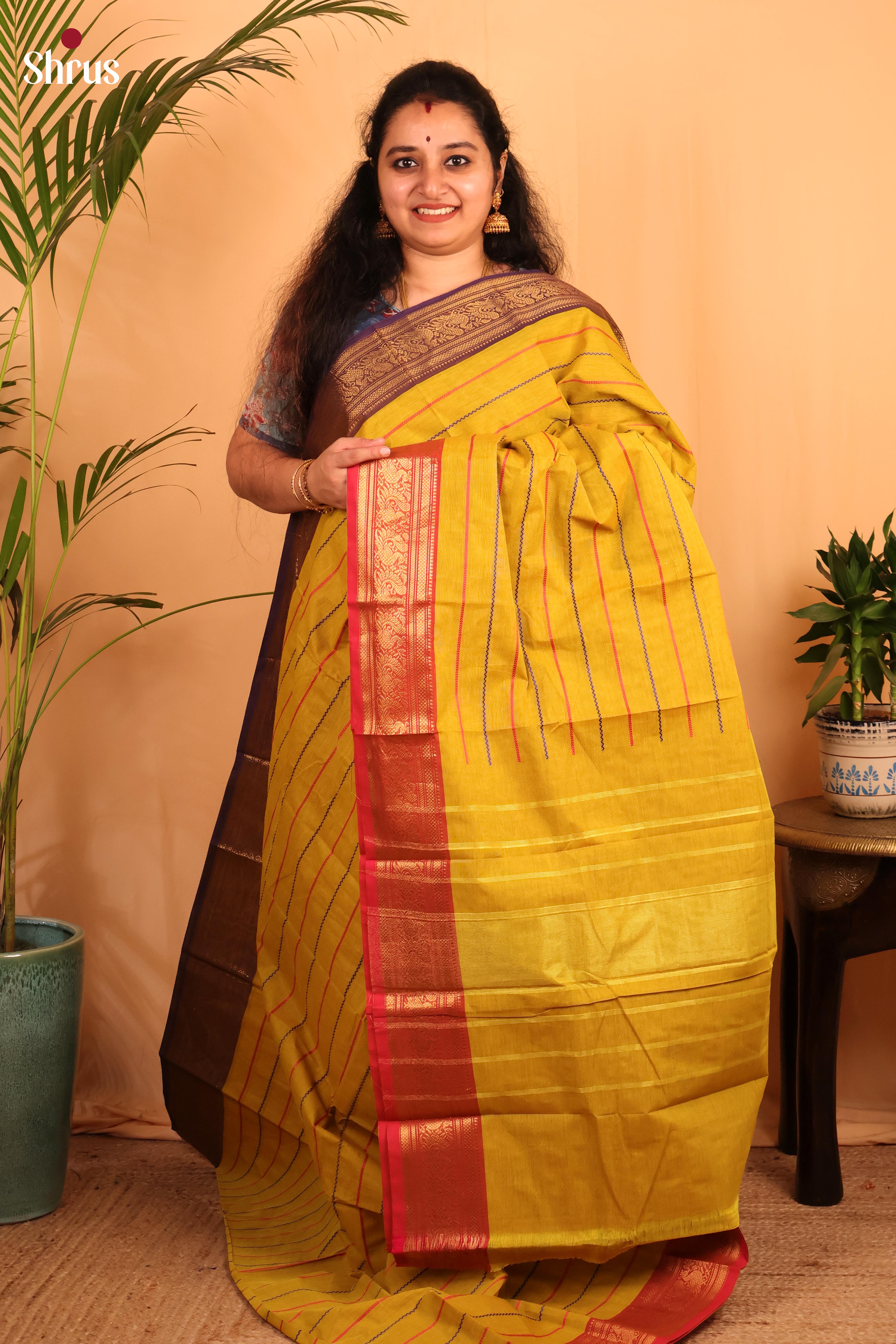 Mustard & Red - Chettinad Cotton