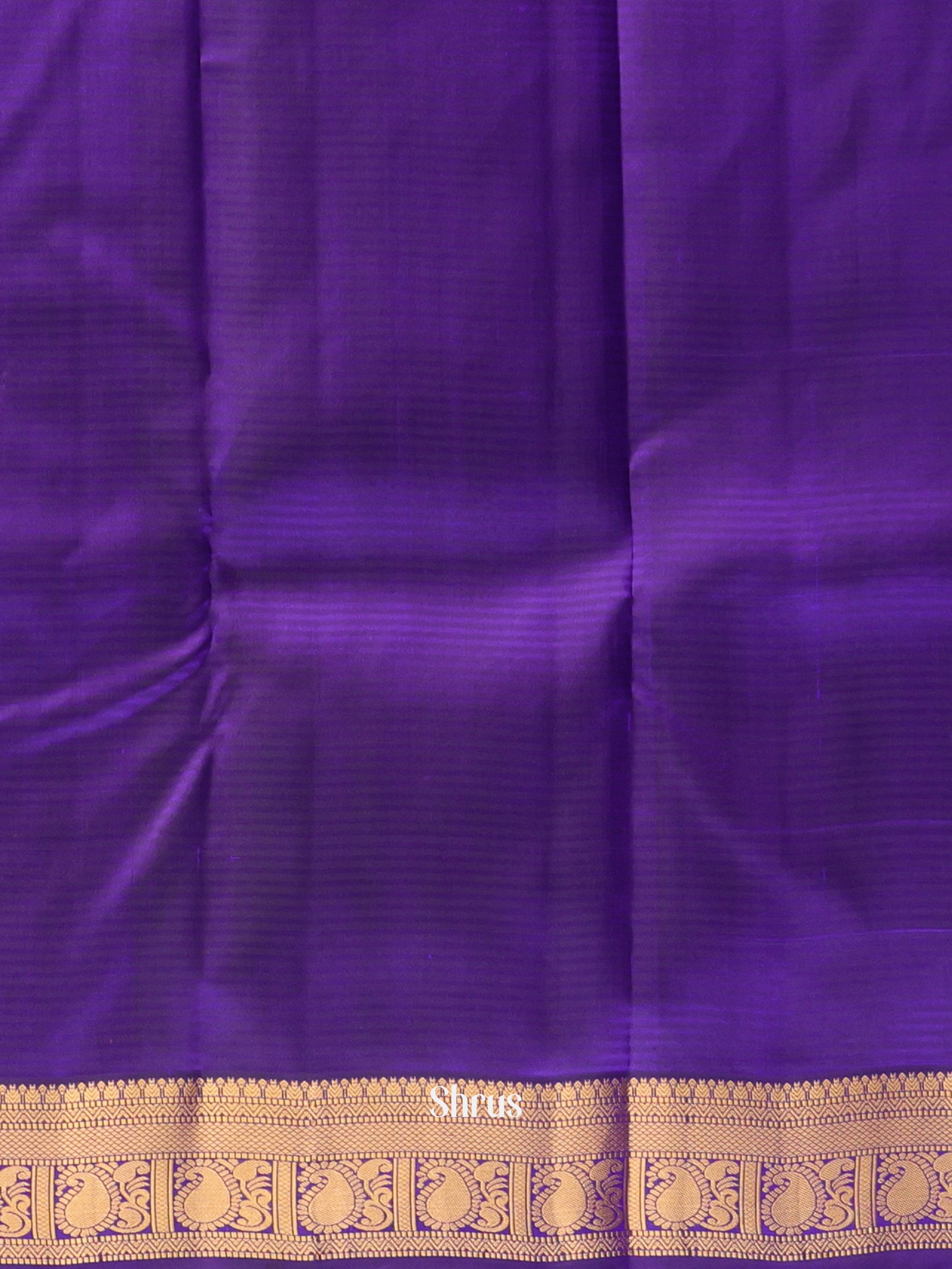 Purple & Violet - Kanchipuram silk Saree - Shop on Shrus.com