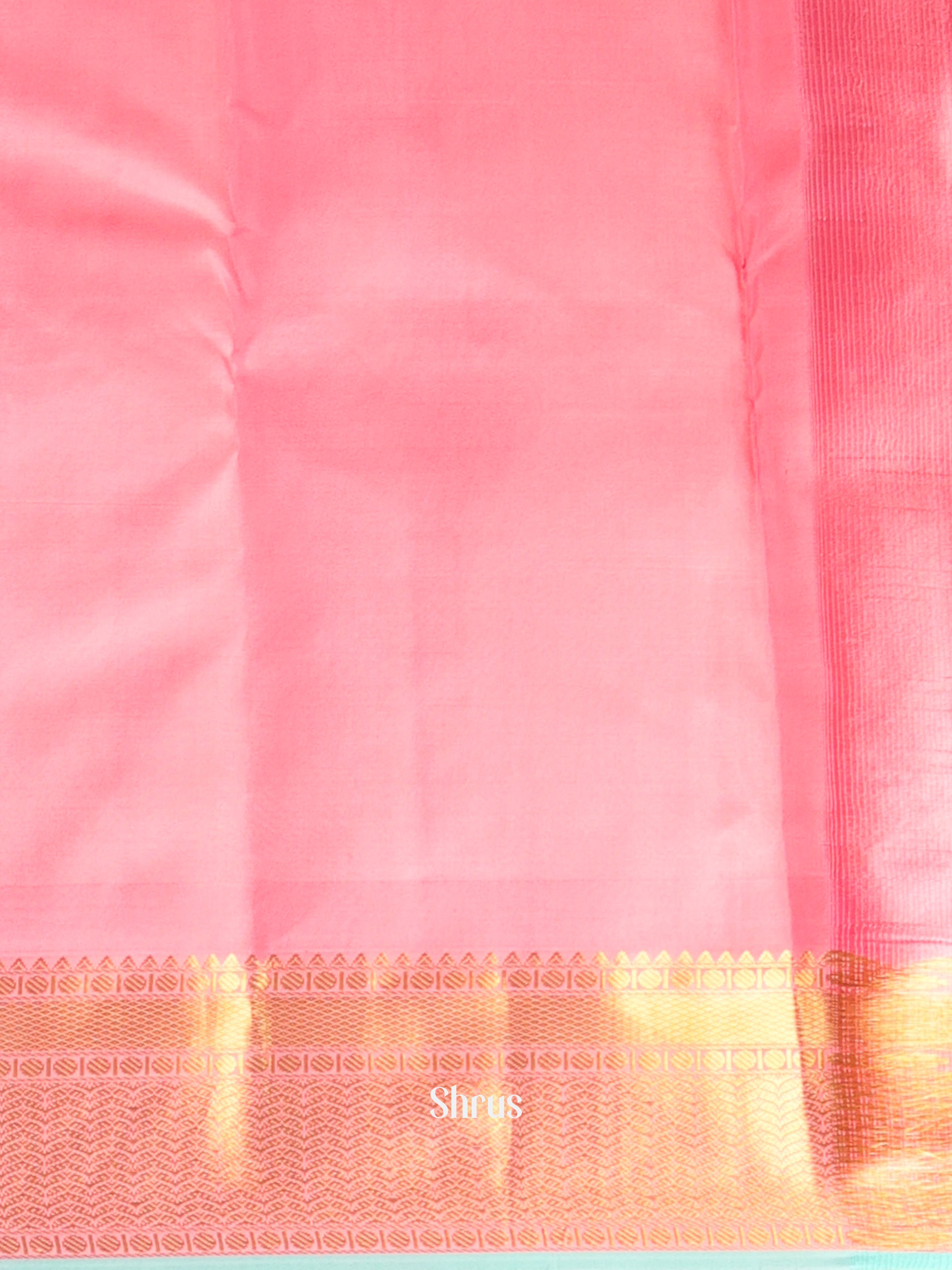 Teal & Pink - Kanchipuram silk Saree