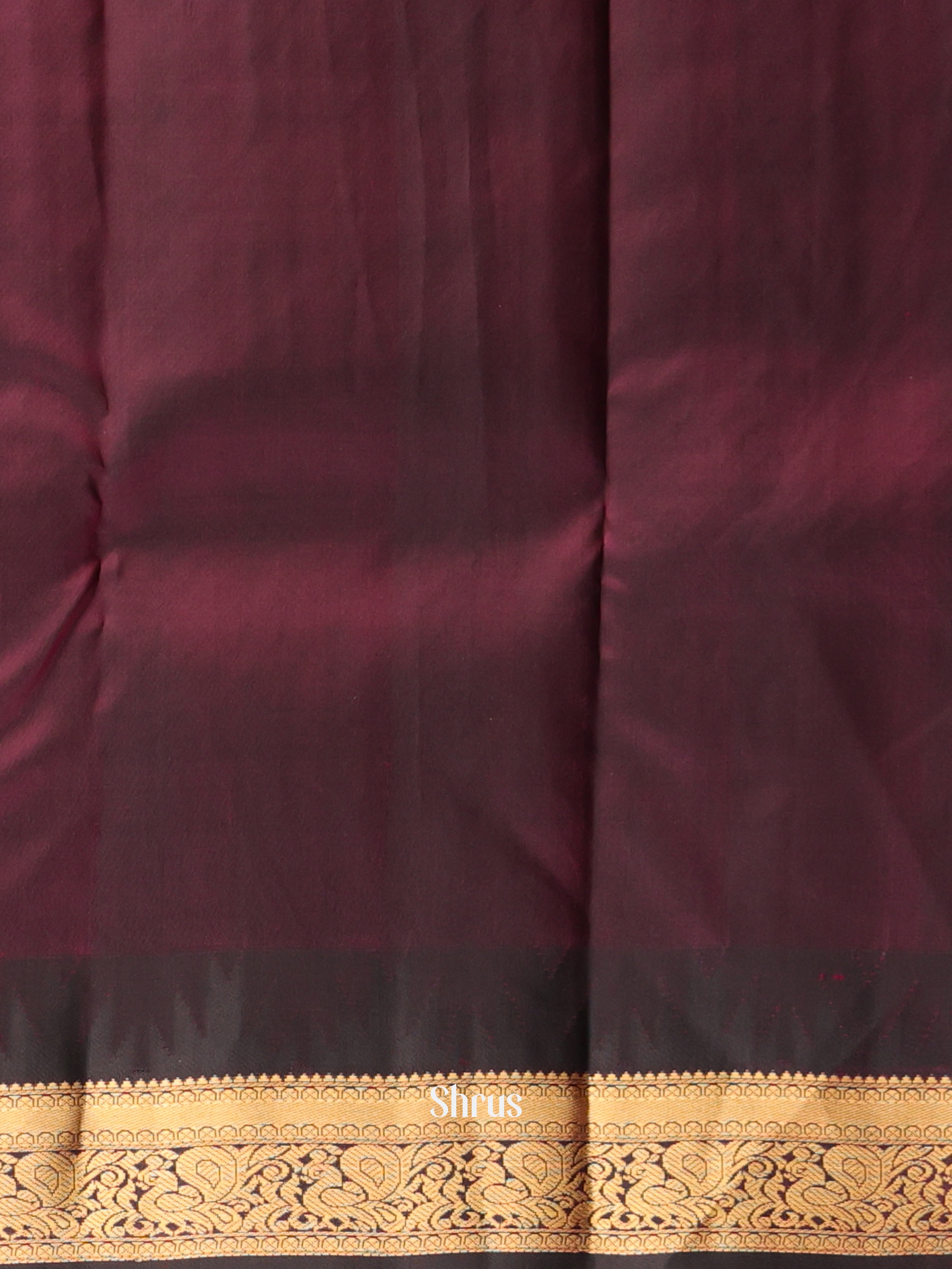 Cream & Brown- Kanchipuram silk Saree