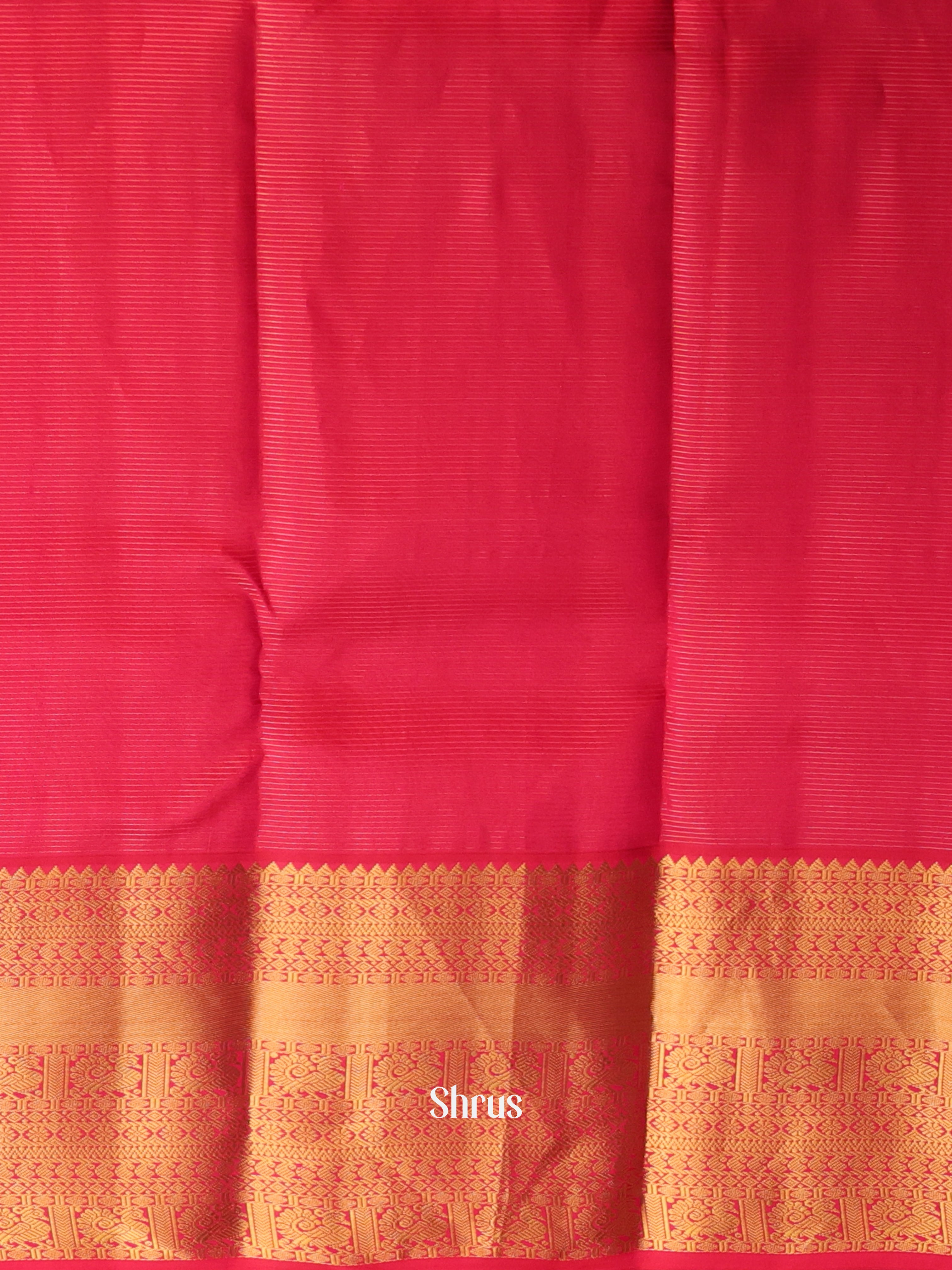 Peacock Blue & Maroon - Kanchipuram silk Saree