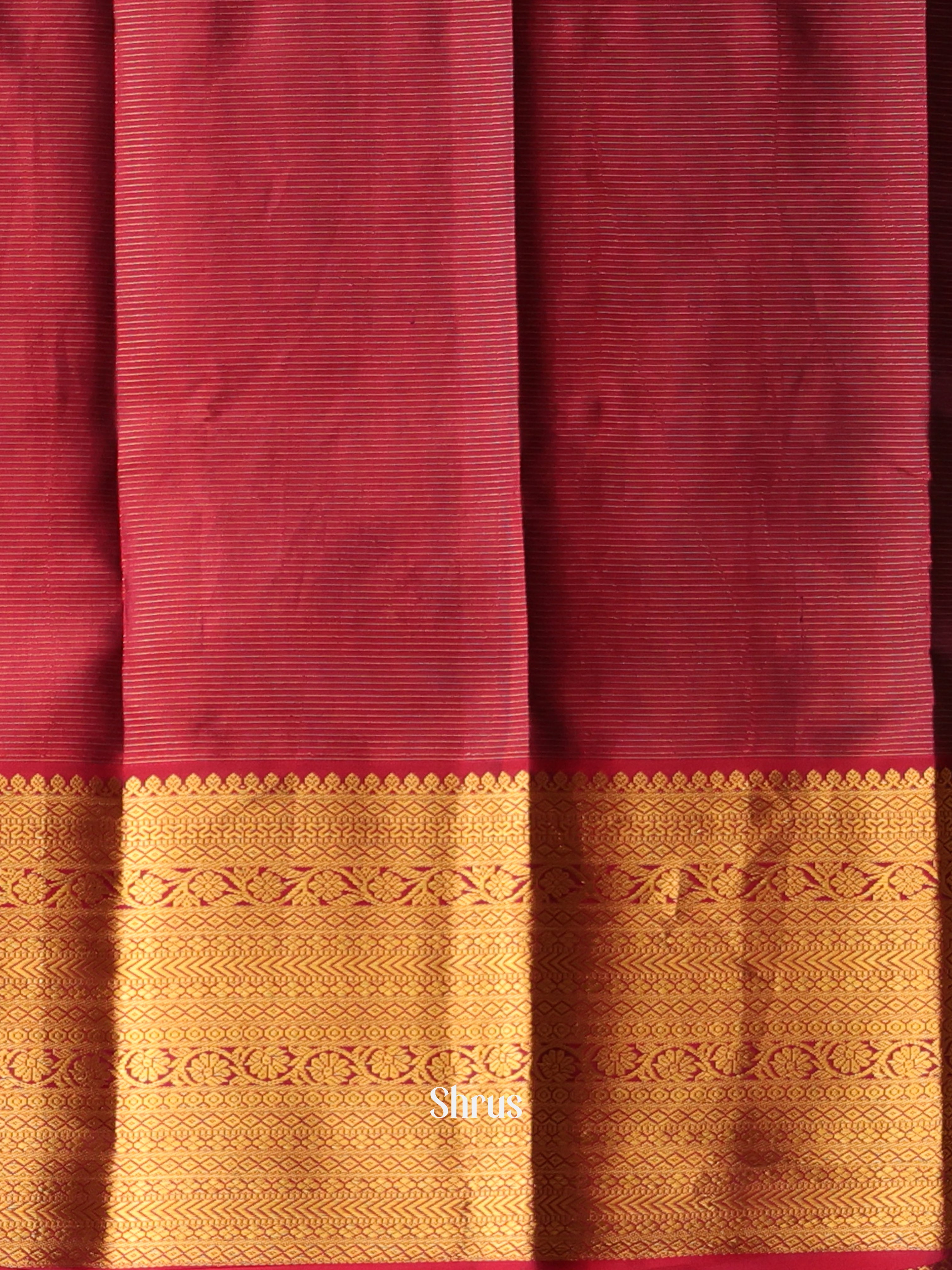 Green & Maroon- Kanchipuram silk Saree