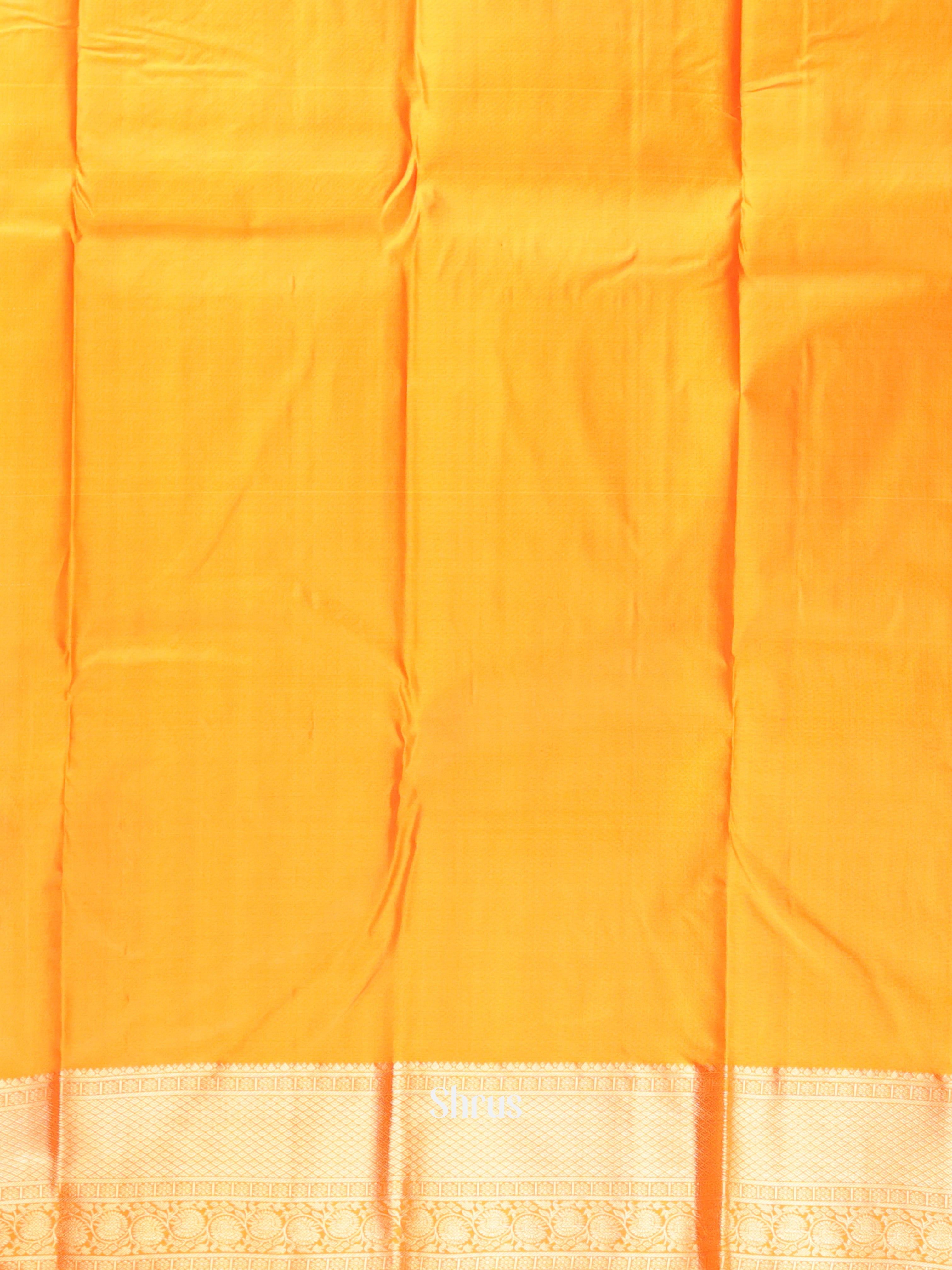 Mustard(Single Tone)- Kanchipuram silk Saree