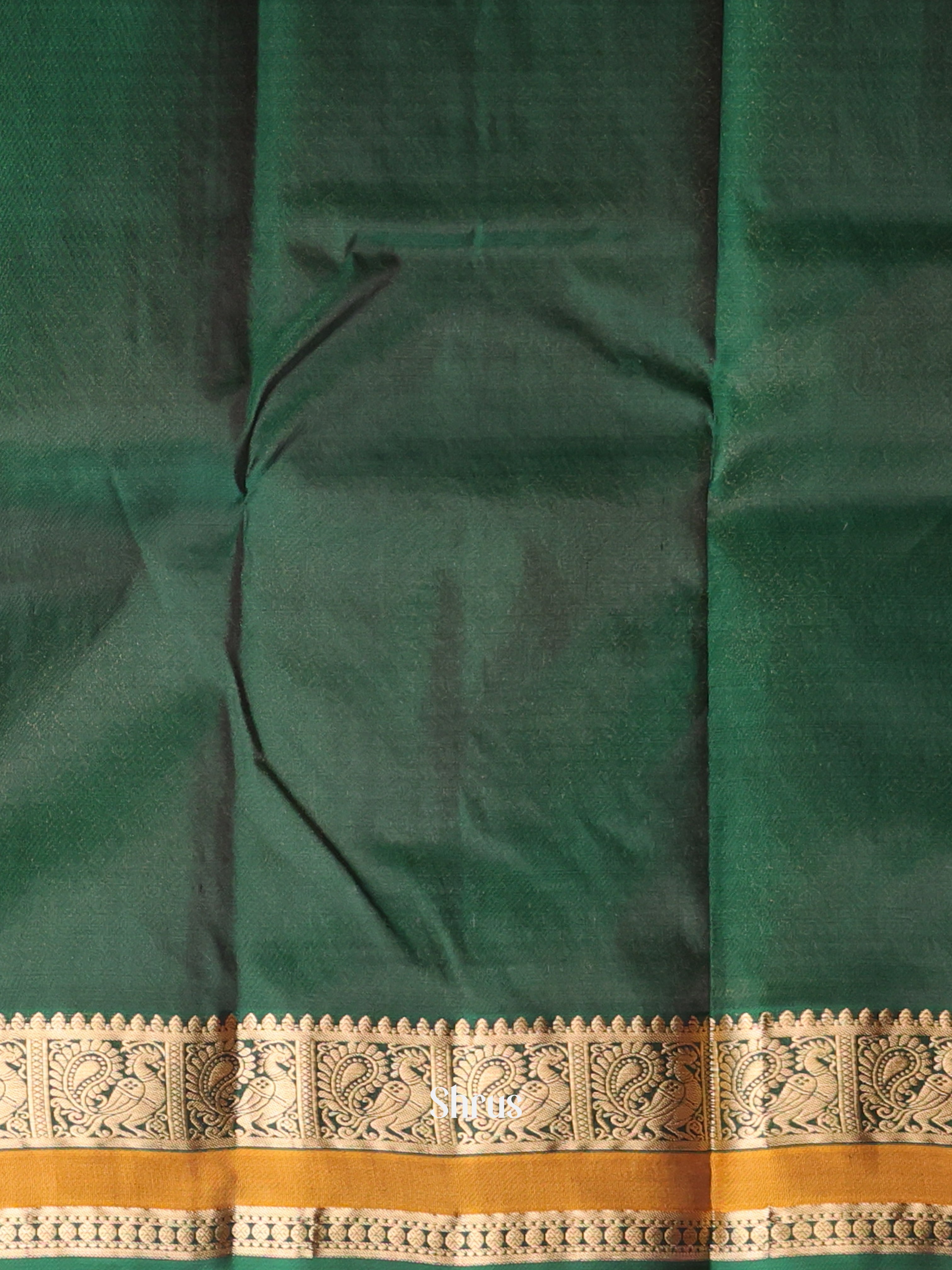 Pink & Green - Kanchipuram silk Saree