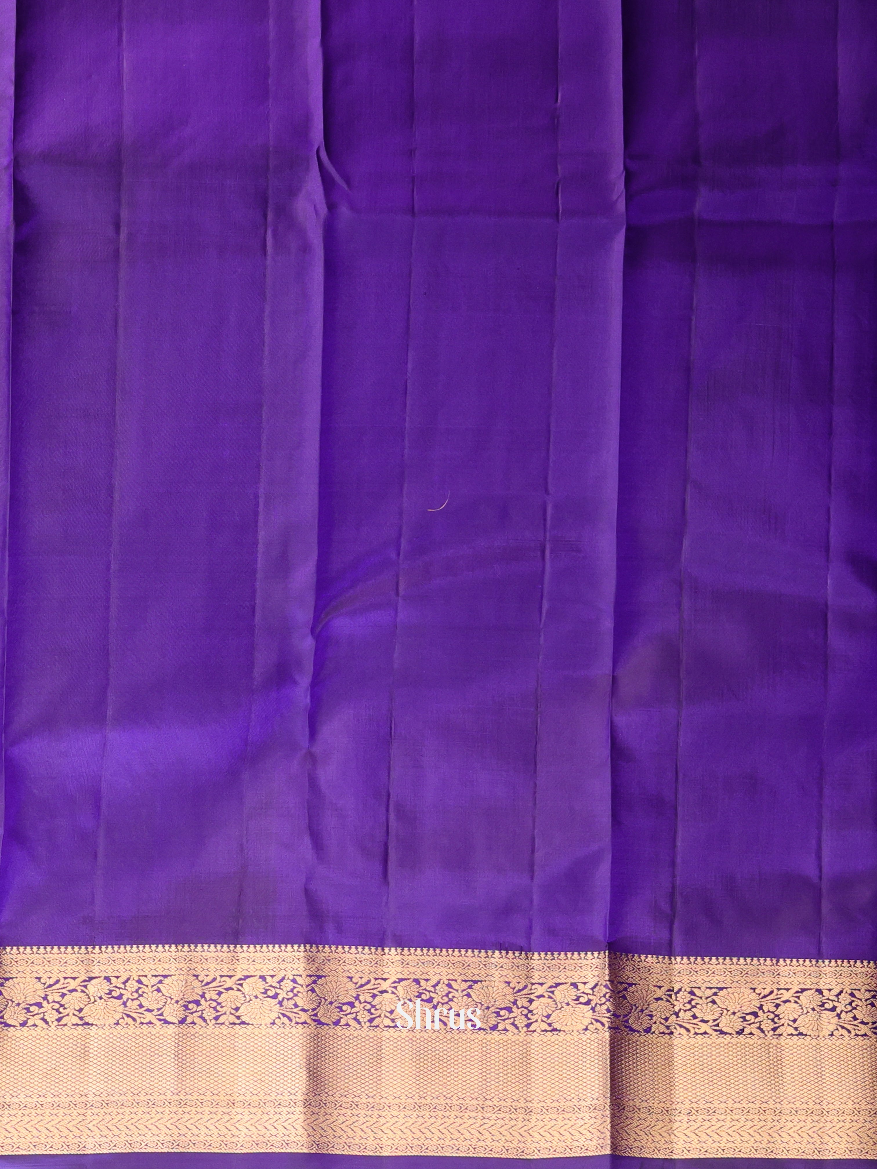 Violet(single Tone) - Kanchipuram silk Saree