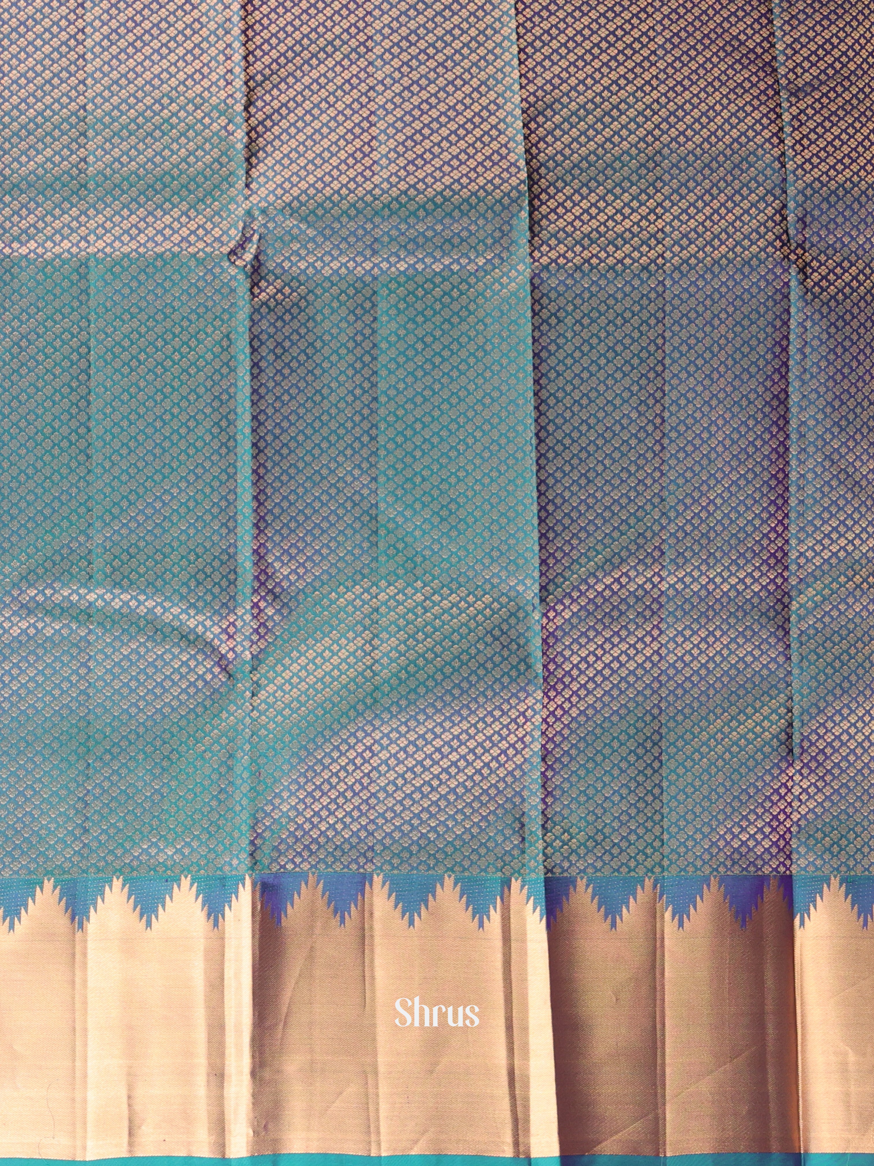 Blue(Single Tone) - Kanchipuram silk Saree