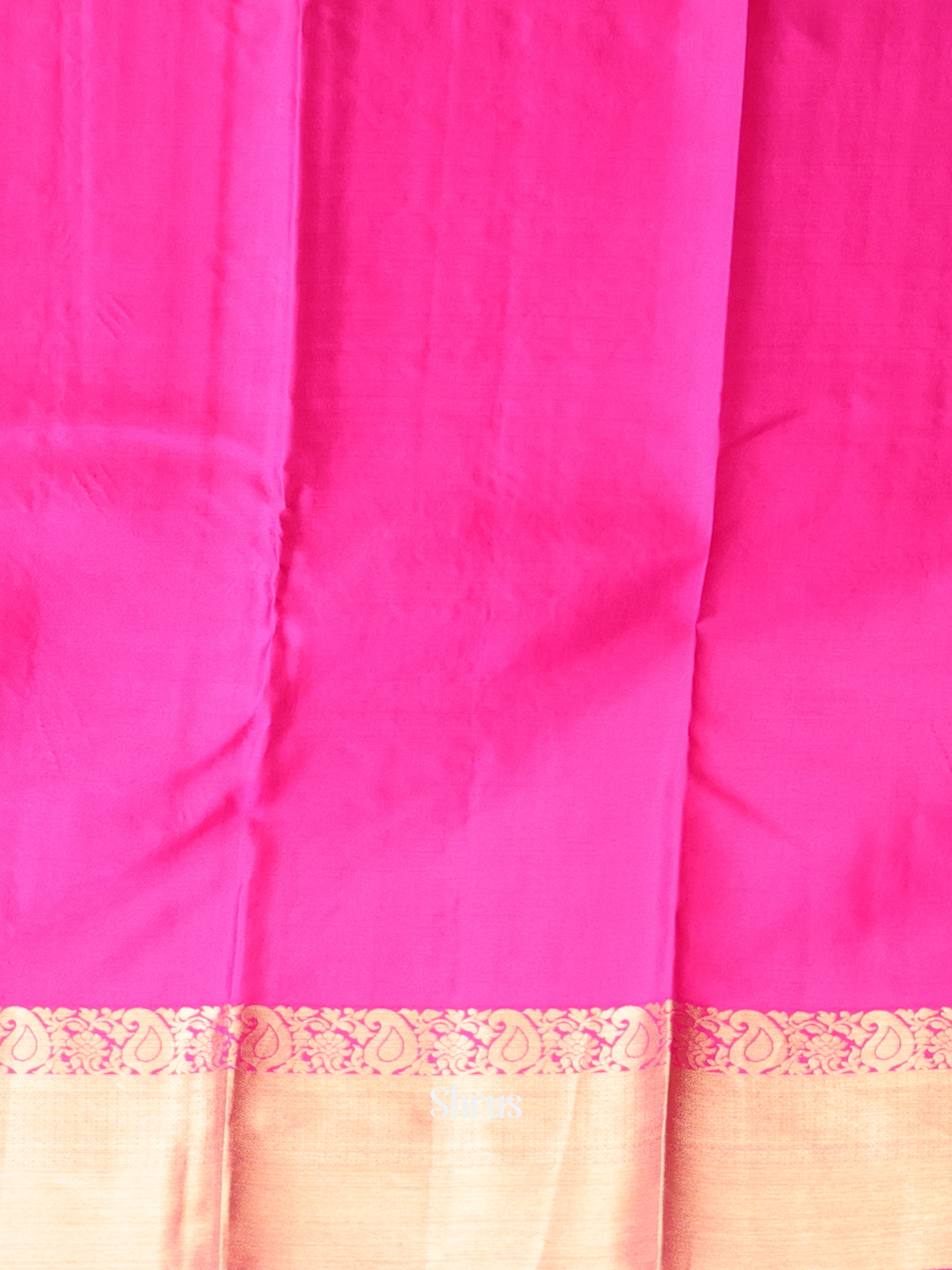 Pink(Single Tone) - Kanchipuram silk Saree