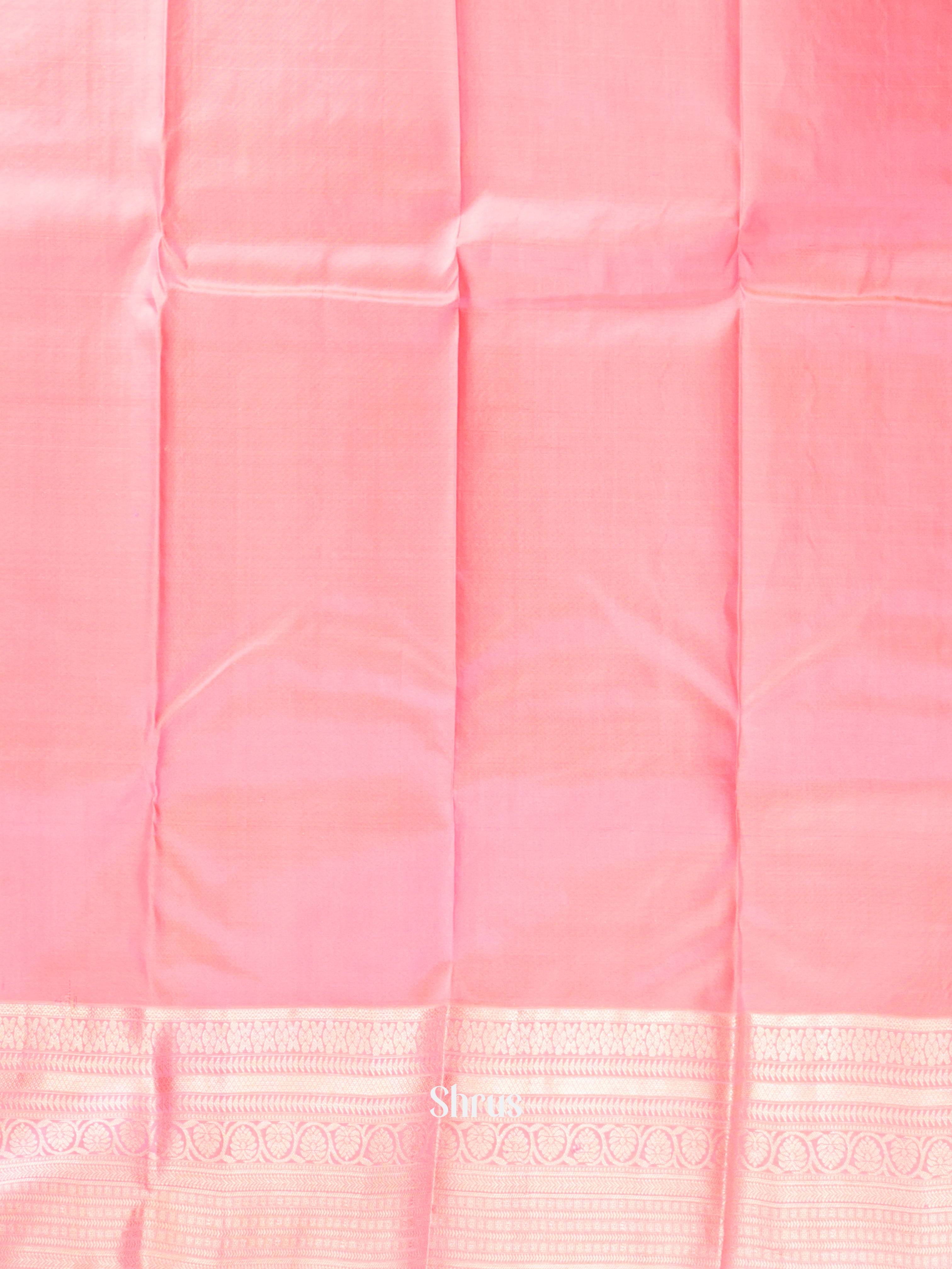 Pink(Single Tone)- Kanchipuram silk Saree