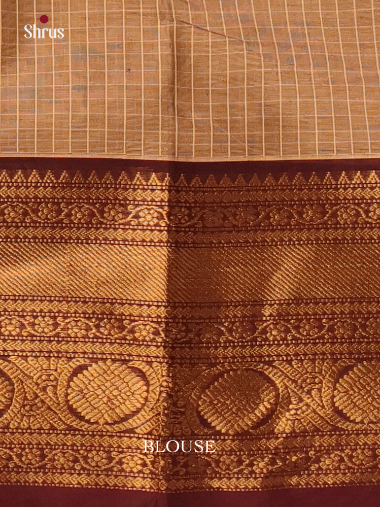 Lite Brown & Brown - Chettinad Cotton