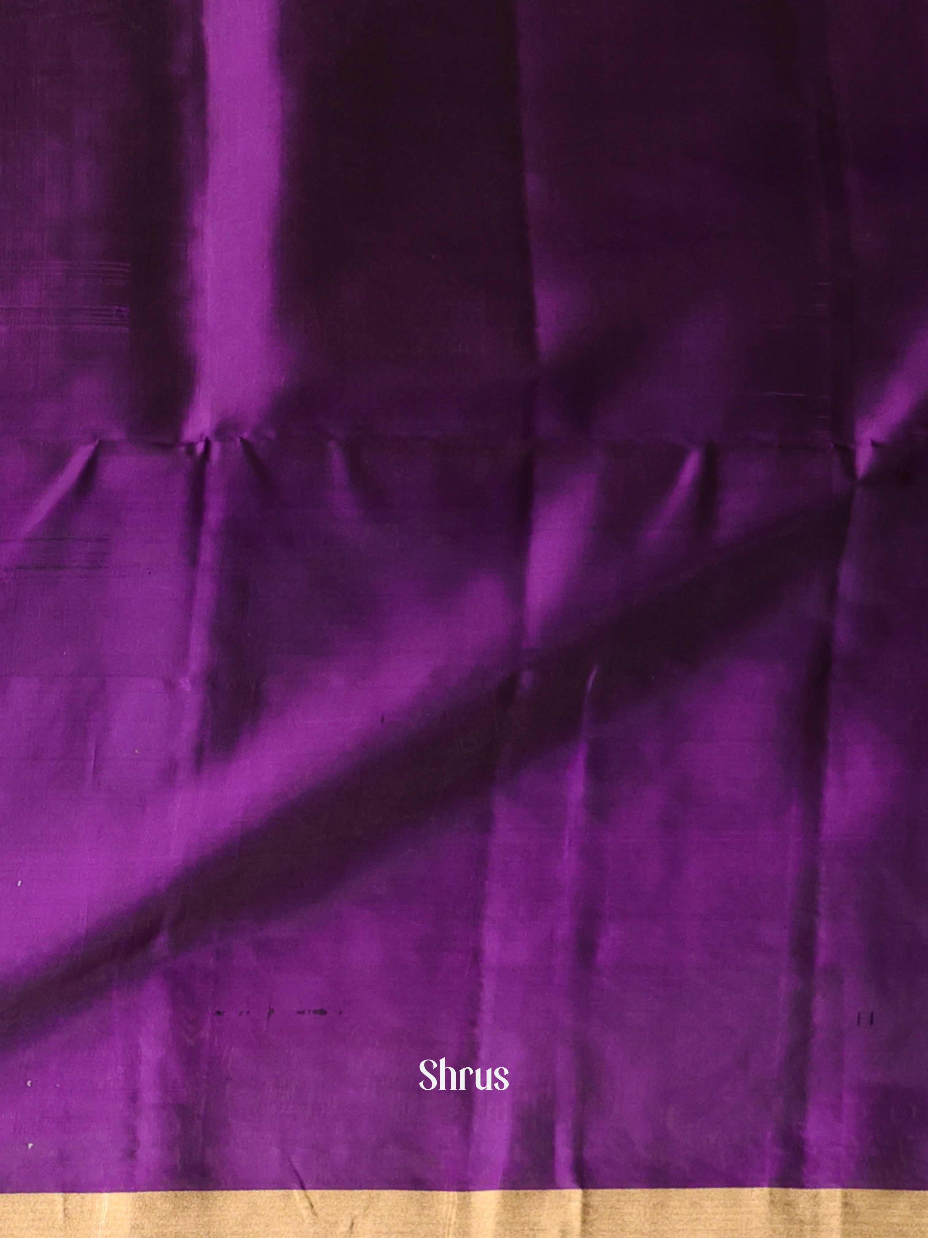 Wine & violet - Soft Silk Saree