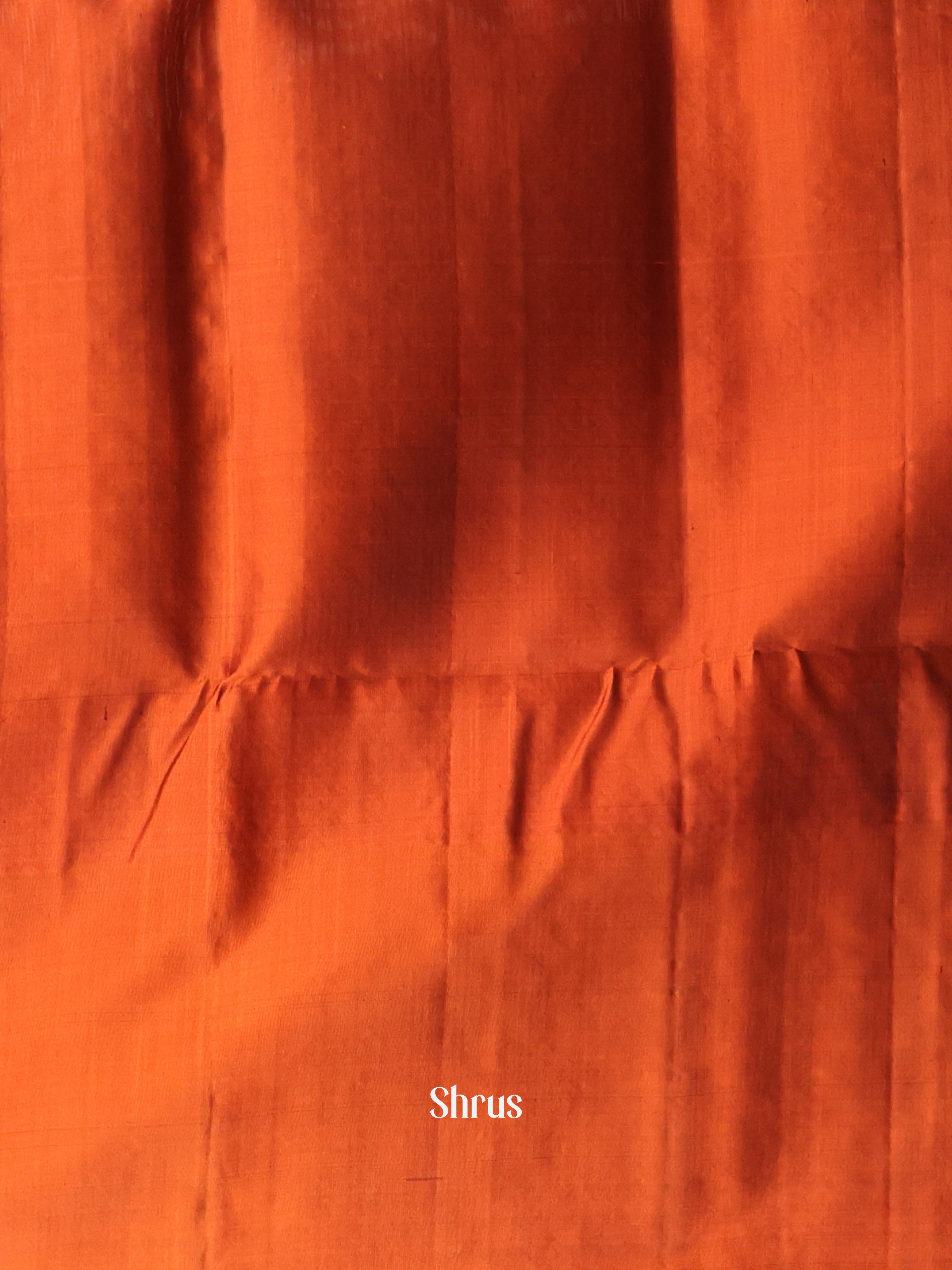 Brown & Brick - Soft Silk Saree