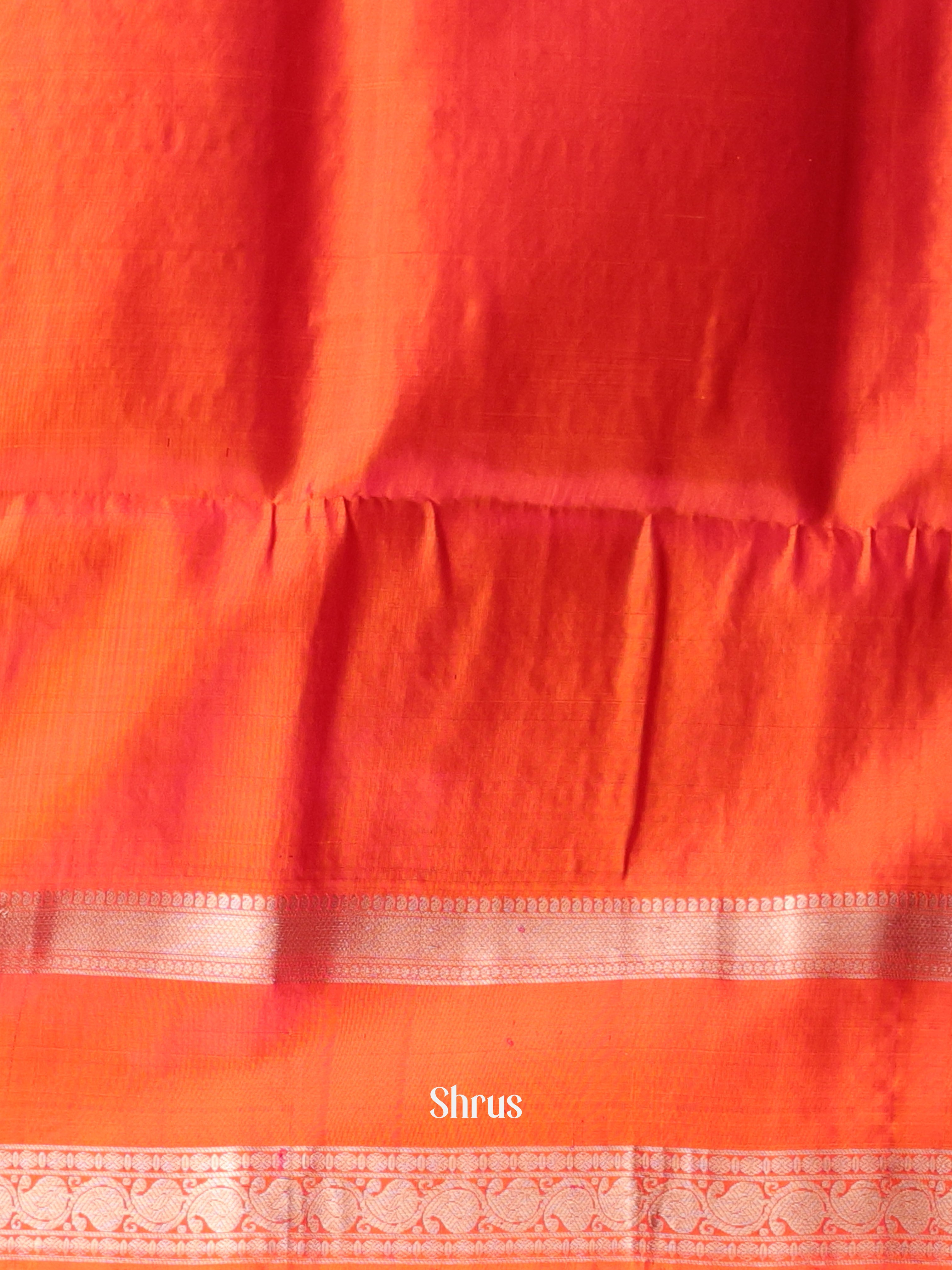 Purple & Orange - Soft Silk Saree