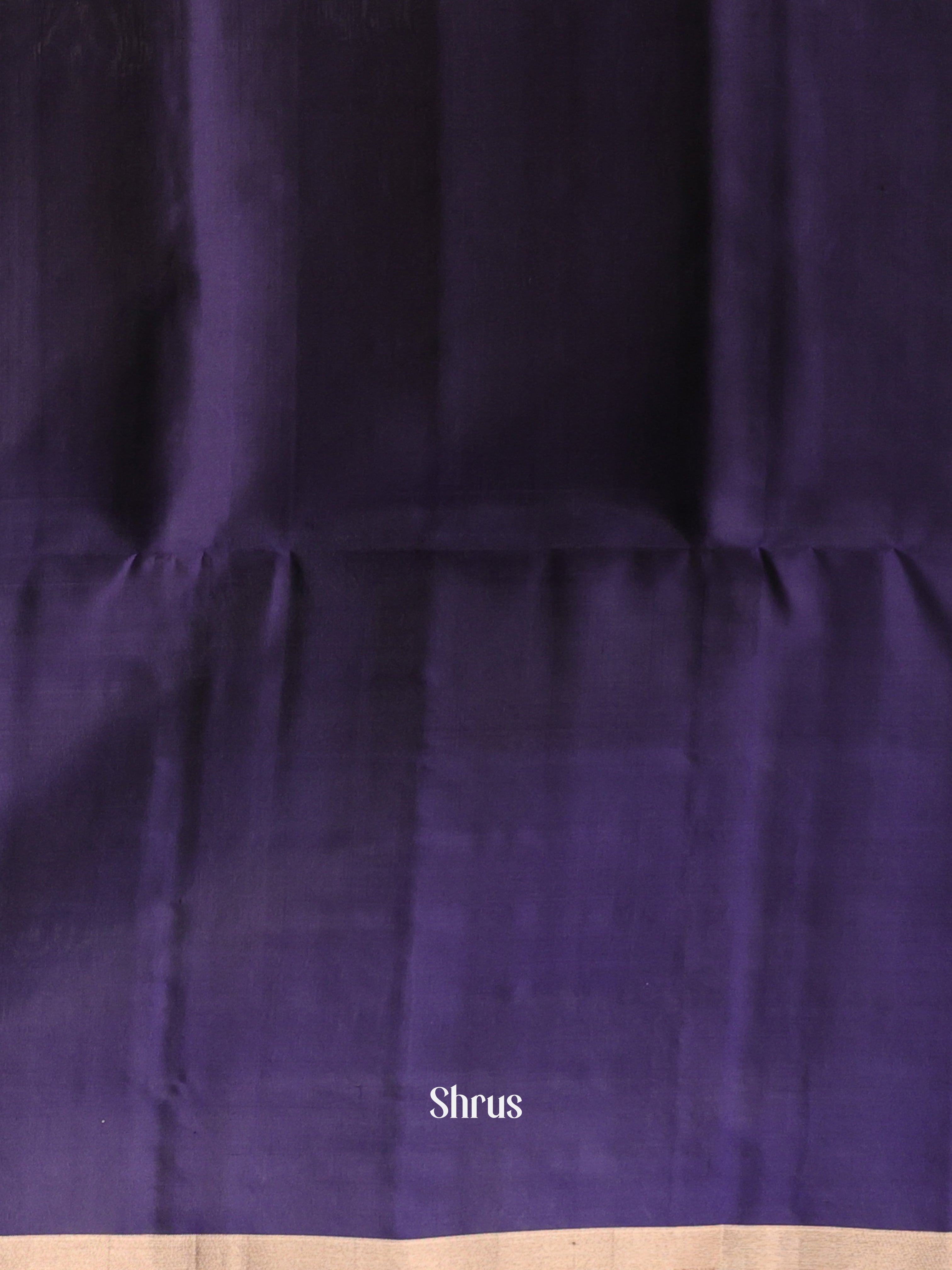 Green & Violet - Soft Silk Saree