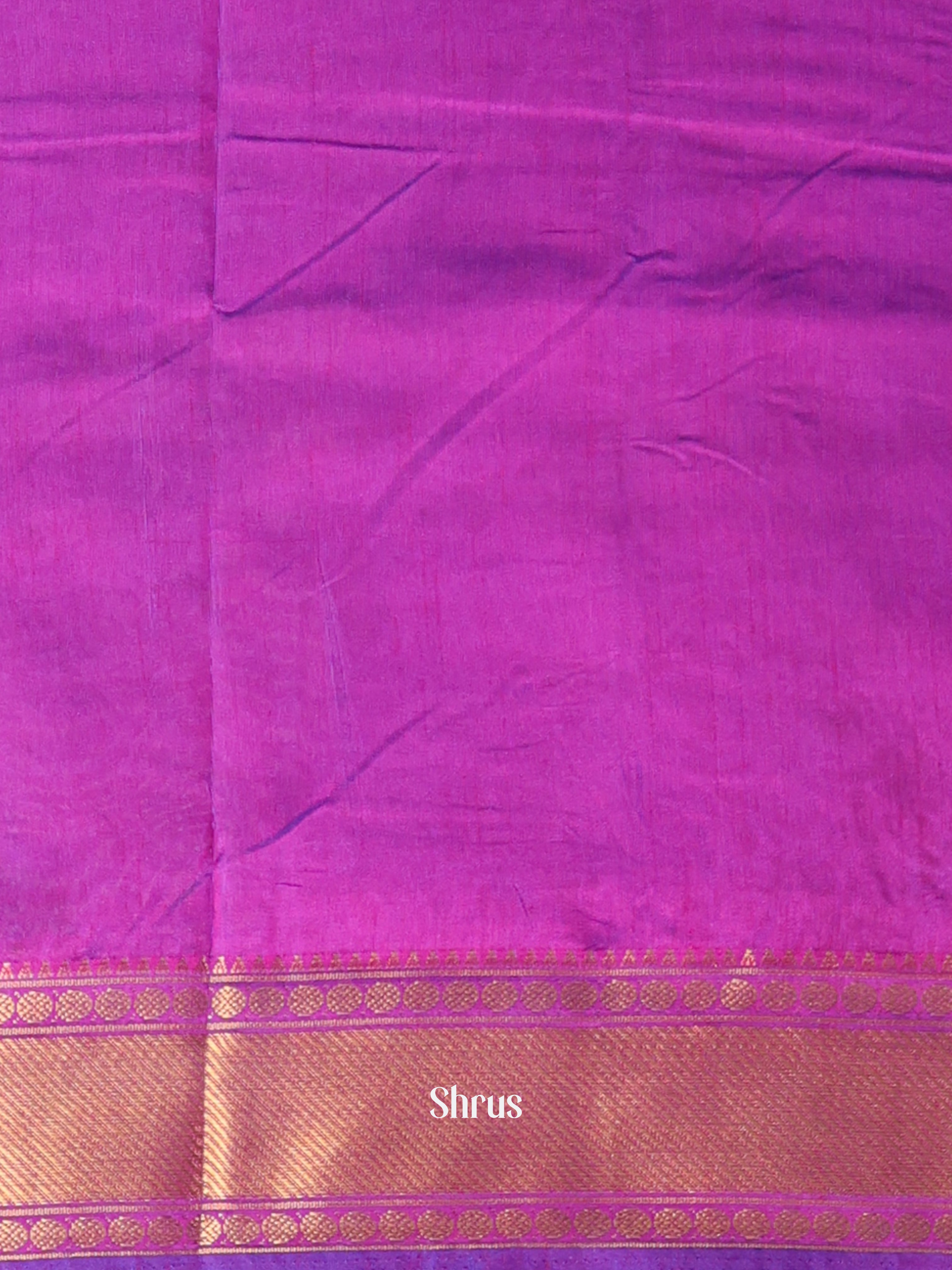 Blue & Purple - Semi Patola Saree