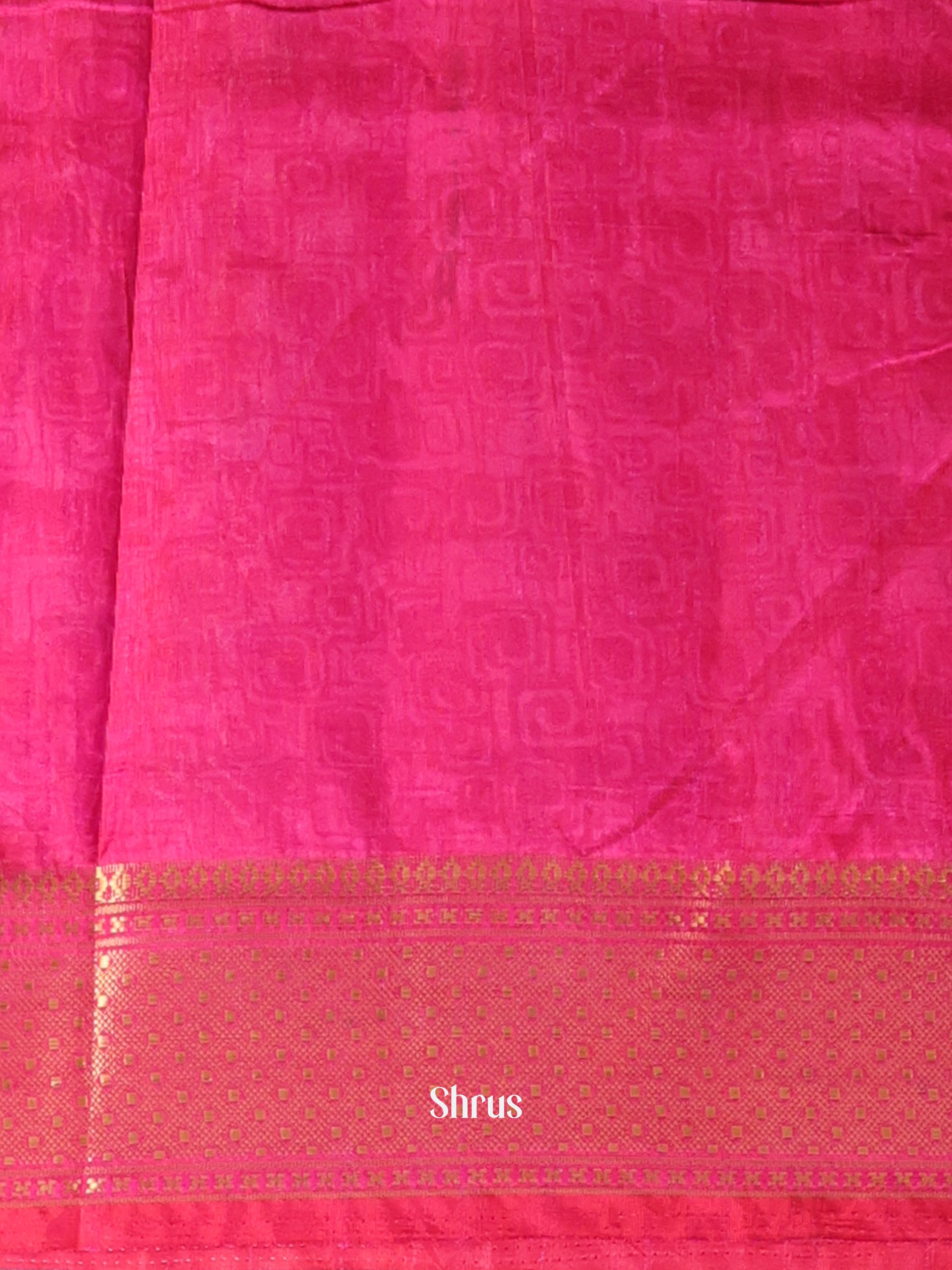 Pink  & Purple - Semi Patola Saree