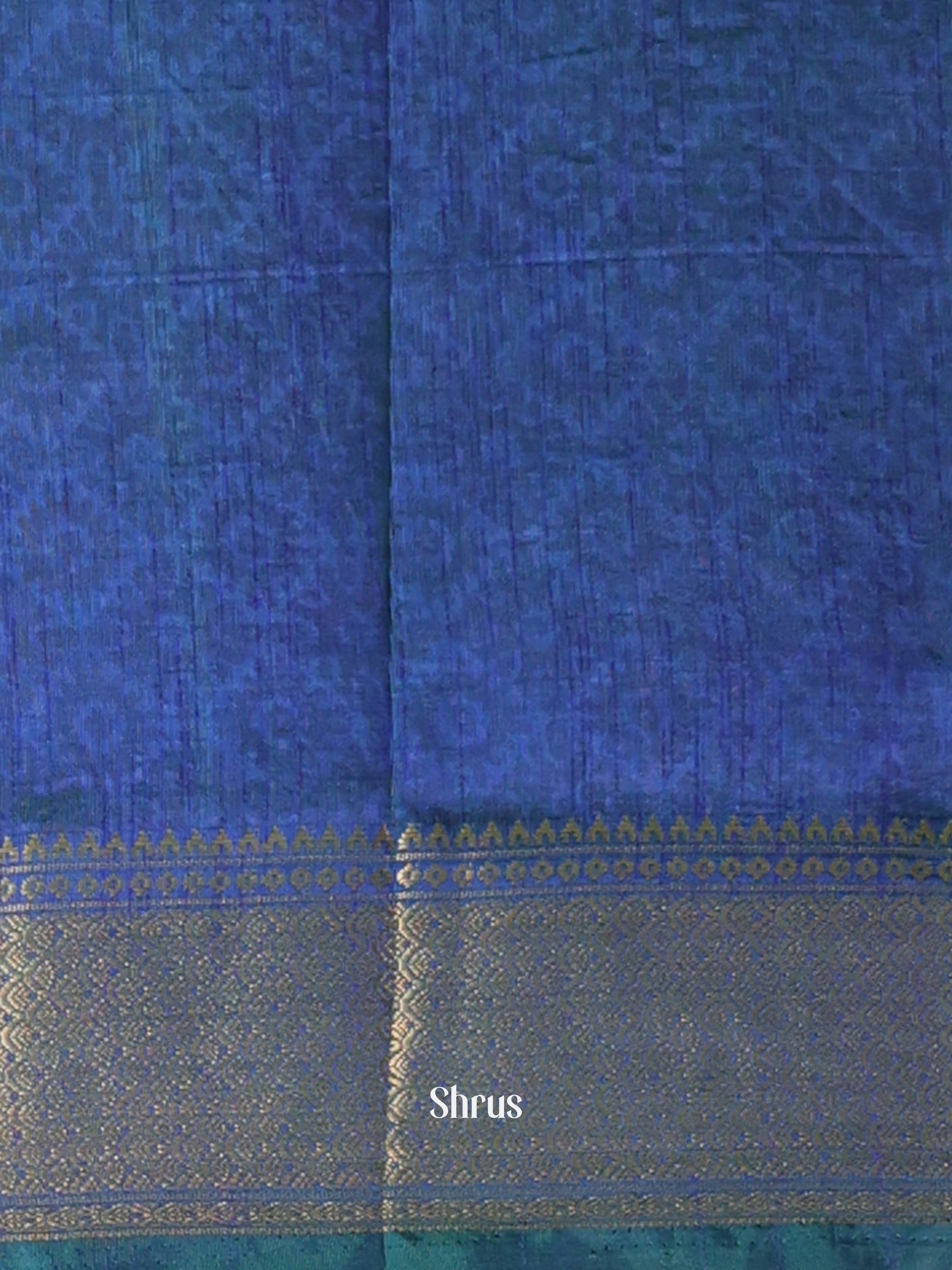 Teal & Blue - Semi Patola Saree